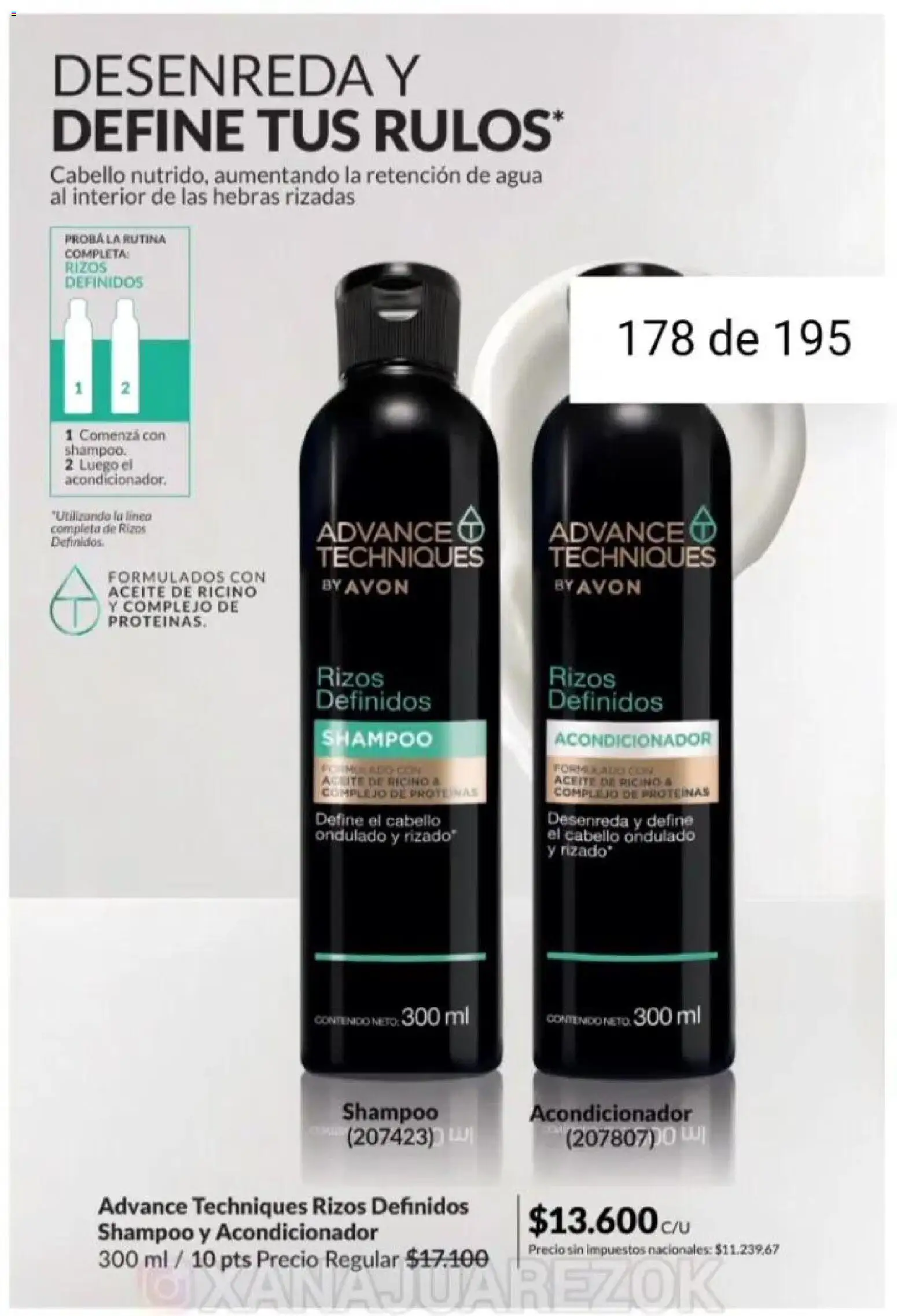 Catálogo AVON Campaña 1/2026 │ válido desde el 01.01.2026 | Página: 167 | Productos: Aceite, Shampoo, Acondicionador, Agua