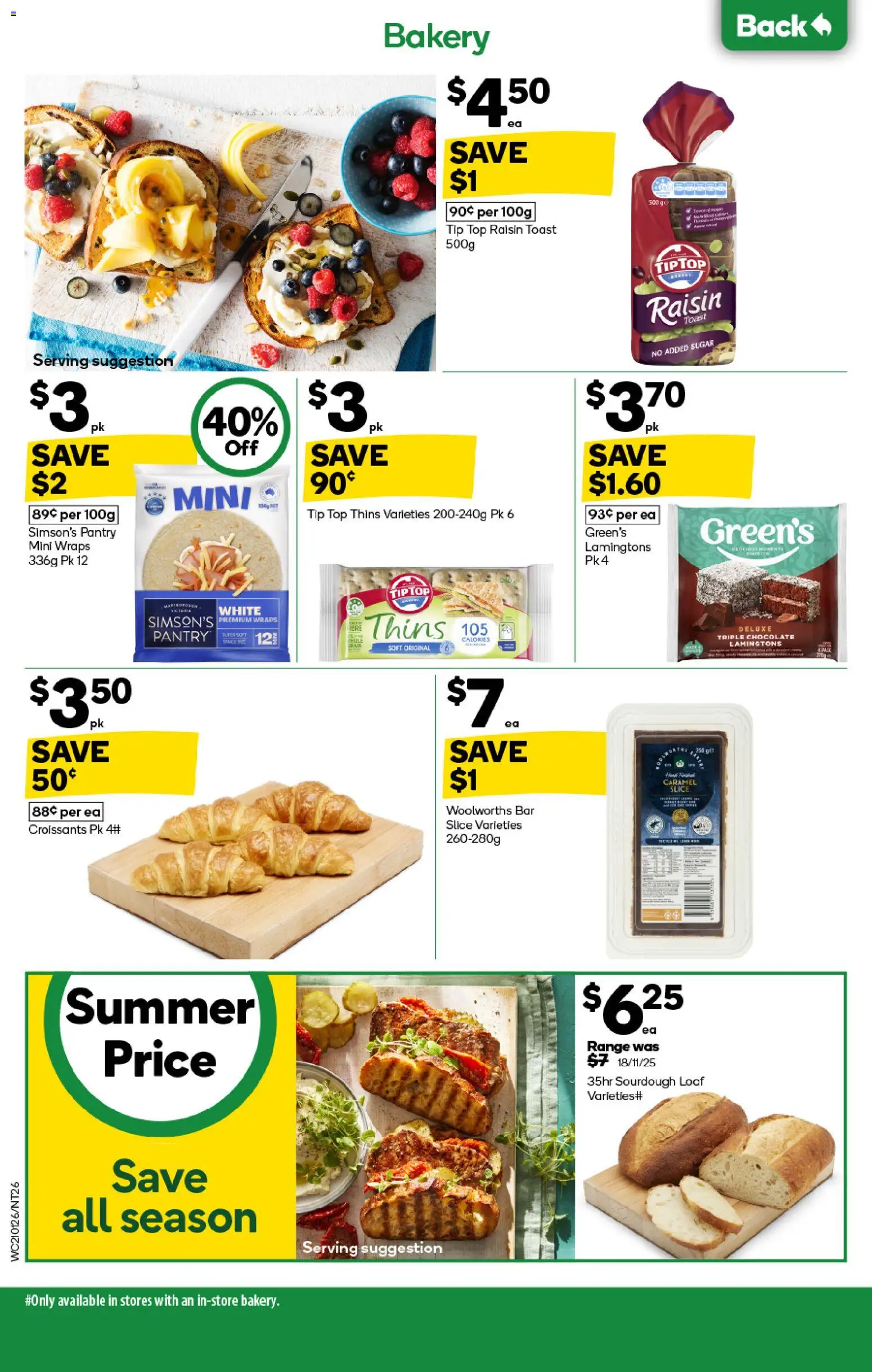 Woolworths catalogue - valid from 21.01.2026 | Page: 26 | Products: Chocolate, Sugar, Lamingtons, Bakery