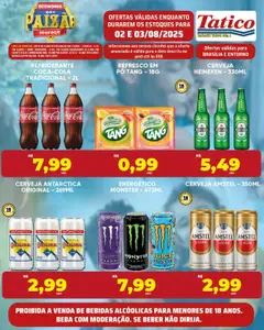 Tatico Folheto - válido de 02.08.2025 | Página: 11 | Produtos: Refresco, Energético, Suco, Cerveja