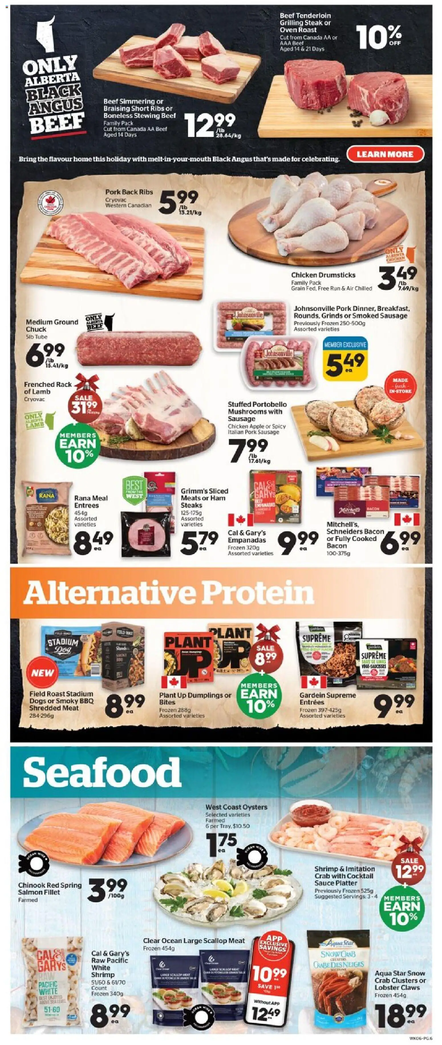 Calgary Co-op flyer valid from 11.12.2025 | Page: 7 | Products: Beef, Ham, Chicken, Pork