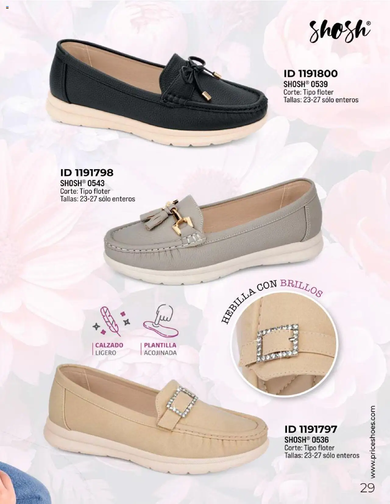 Nuevas ofertas de Price Shoes válidas en toda la República Mexicana desde el 10.02.2025. ¡Encuentra las mejores ofertas en Price Shoes catálogo Confort! | Página: 29 | Productos: Hebilla