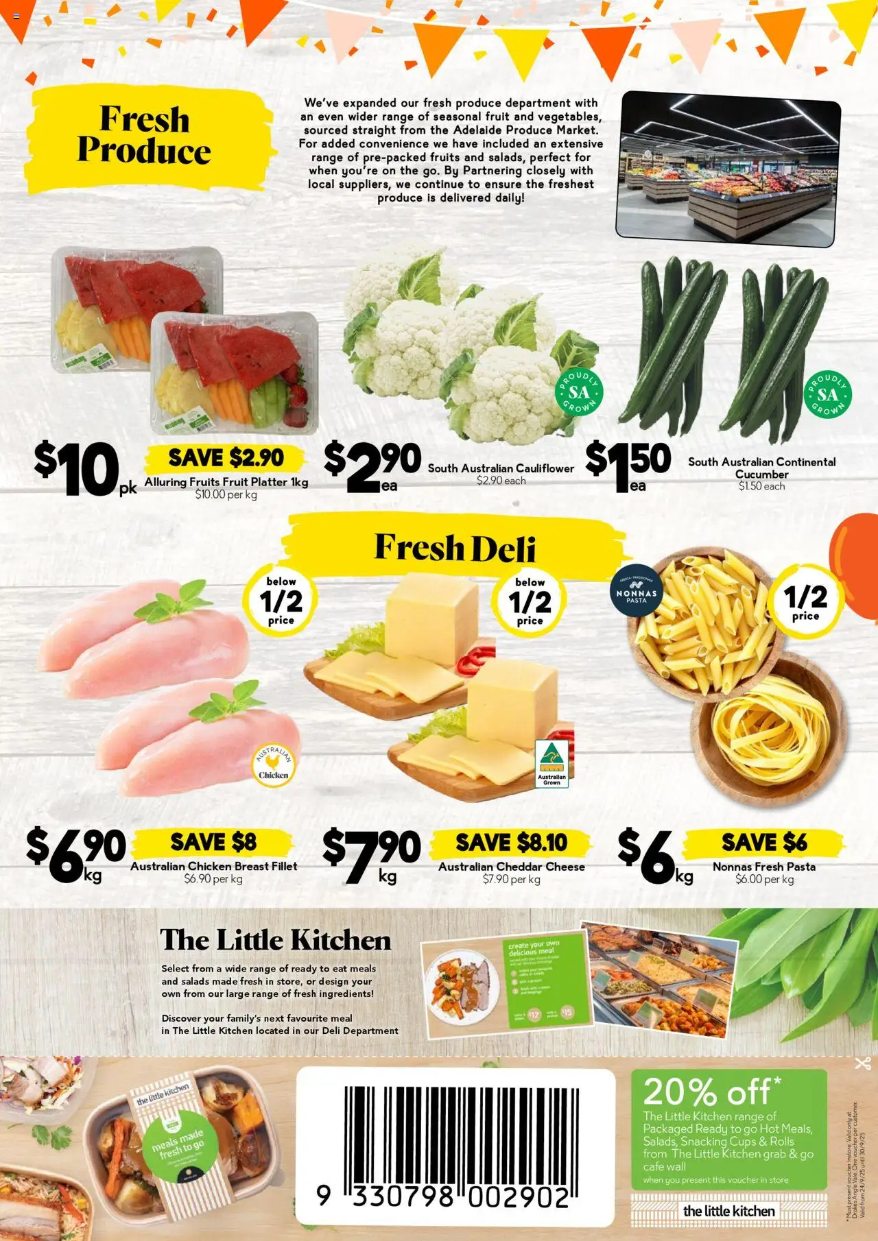 Drakes catalogue - valid from 24.09.2025 | Page: 3 | Products: Cups, Cheese, Pasta, Cauliflower