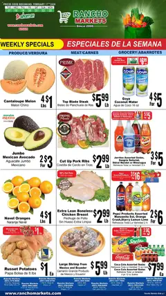 Preview of Rancho Markets weekly ads valid from 17.02.2026