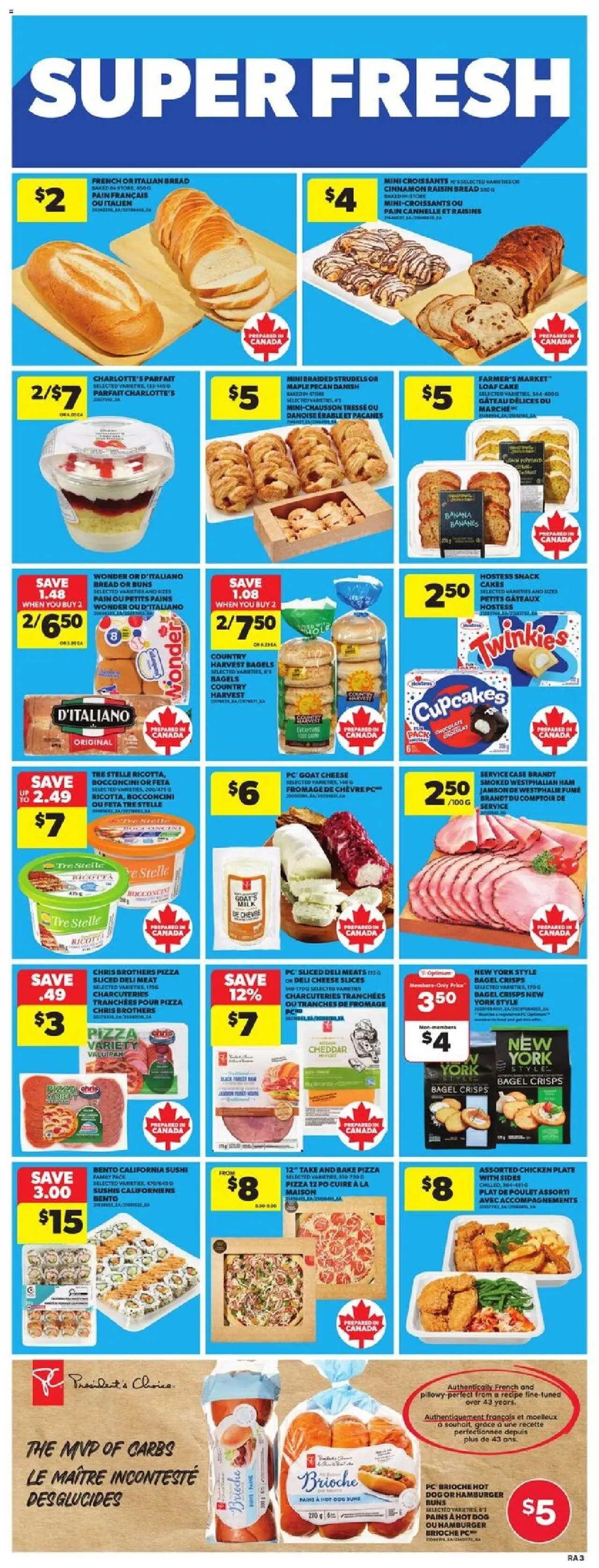Atlantic Superstore flyer valid from 18.09.2025 | Page: 6 | Products: Milk, Chocolate, Ham, Chicken