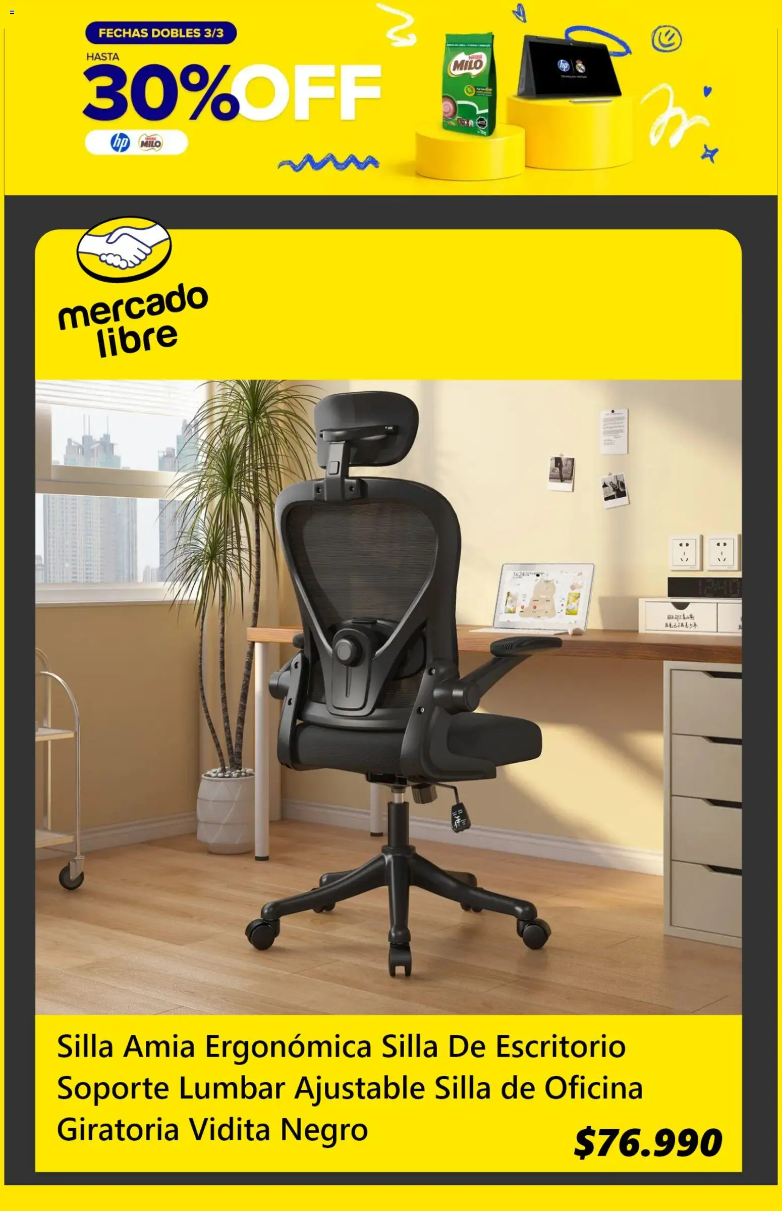 Mercado Libre ofertas  │ válido desde el 17.02.2026 | Página: 2 | Productos: Silla, Escritorio
