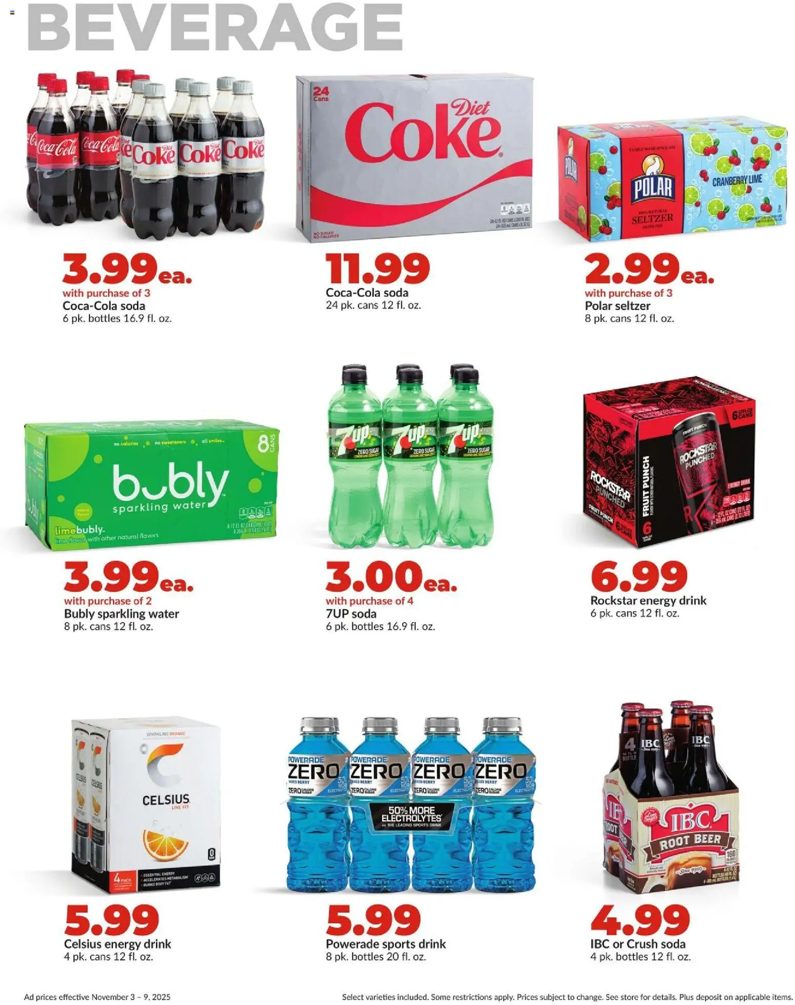 HyVee Weekly Ad - valid from 03.11.2025 | Page: 29 | Products: Beer, Water, Sugar, Lime