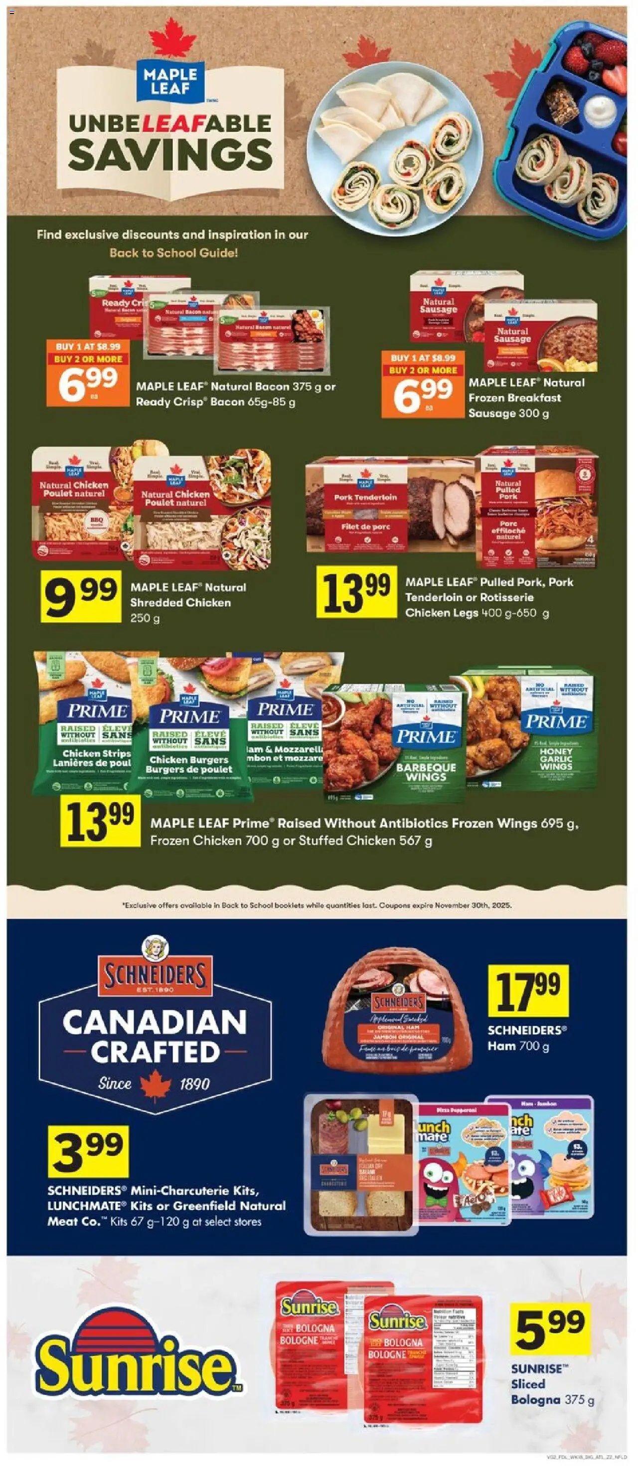 Foodland flyer valid from 28.08.2025 | Page: 14 | Products: Ham, Chicken, Pork