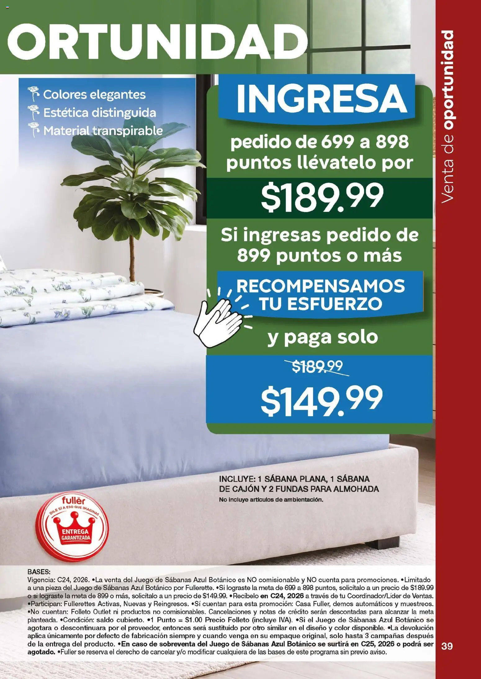 Nuevas ofertas de Fuller válidas en toda la República Mexicana desde el 04.03.2026. ¡Encuentra las mejores ofertas en Fuller Gana Mas C24 2026! | Página: 37 | Productos: Juego, Almohada, Sabanas