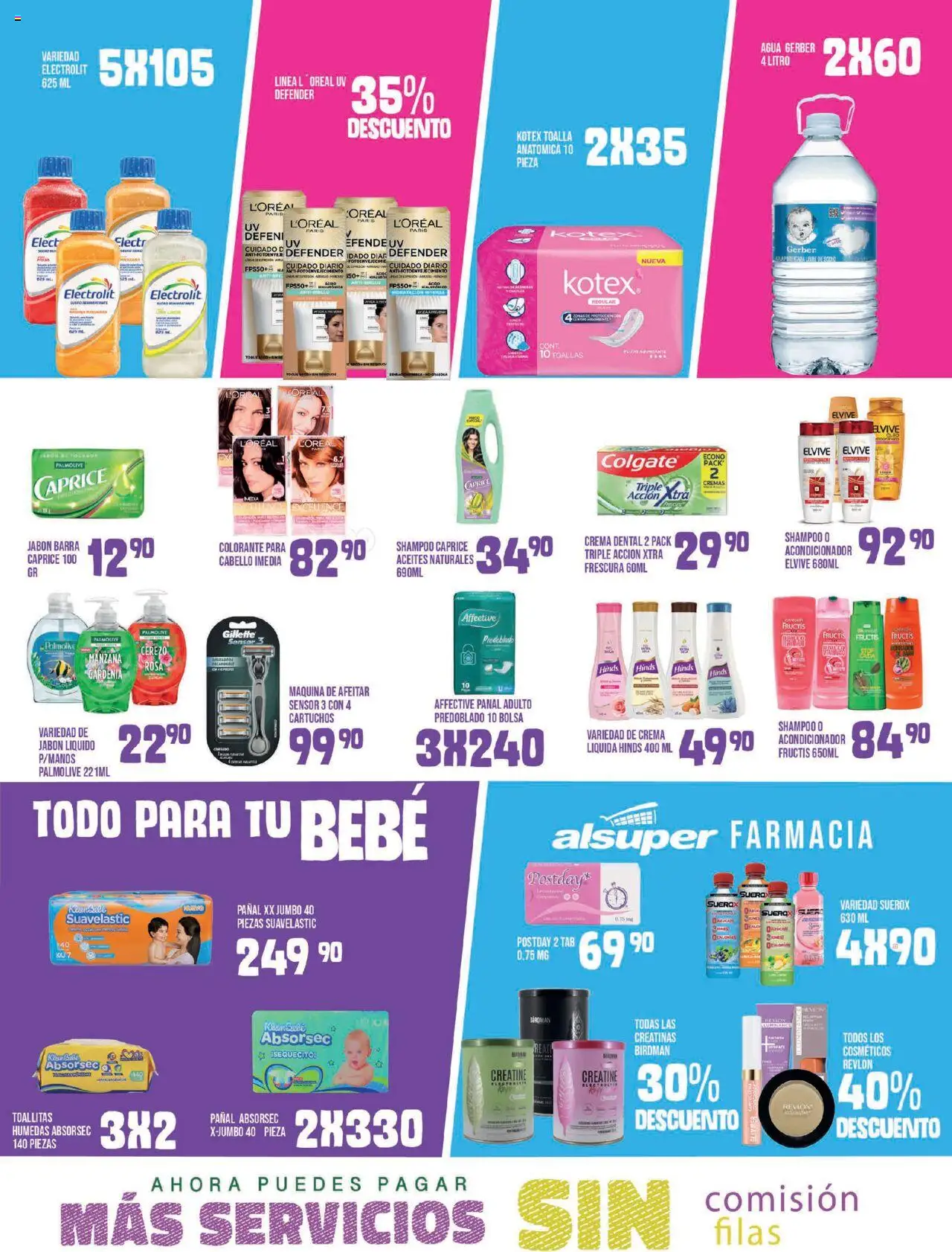 Nuevas ofertas de Alsuper válidas en toda la República Mexicana desde el 01.08.2025. ¡Encuentra las mejores ofertas en Alsuper - Folleto - Saltillo! | Página: 4 | Productos: Jabón líquido, Agua, Brillo, Barra