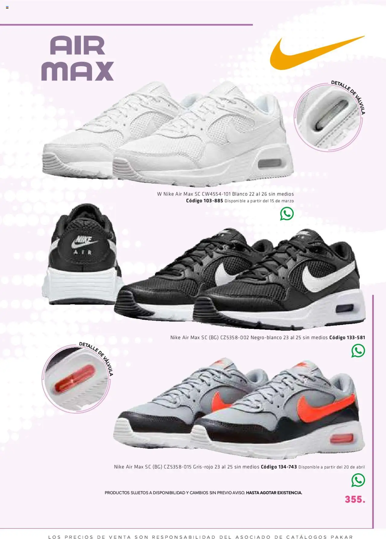 Nuevas ofertas de SC Pakar válidas en toda la República Mexicana desde el 06.03.2025. ¡Encuentra las mejores ofertas en SC Pakar catálogo Women! | Página: 355 | Productos: Válvula