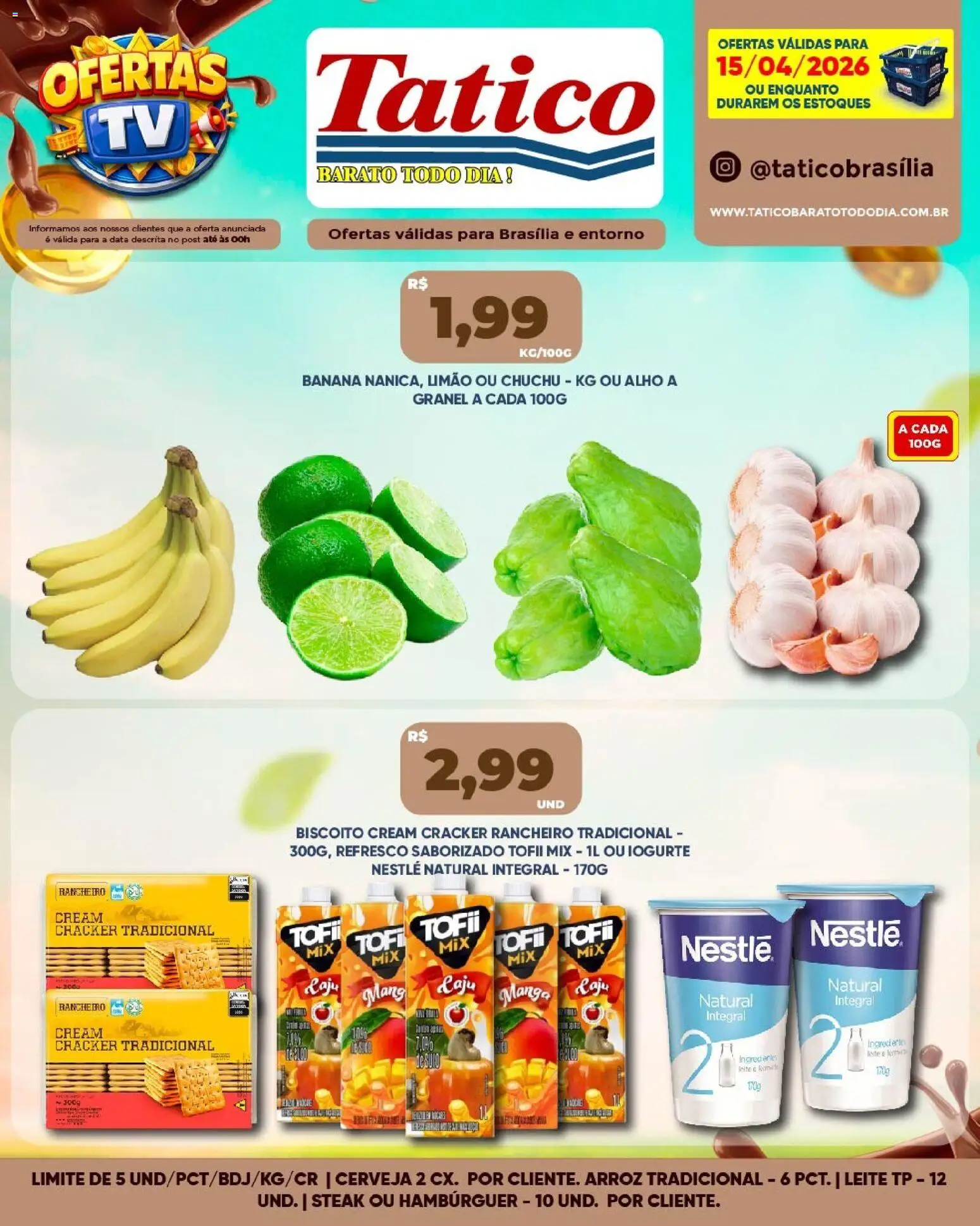 Tatico Folheto - válido de 16.04.2026 | Página: 29 | Produtos: Chuchu, Biscoito, Cerveja, Arroz