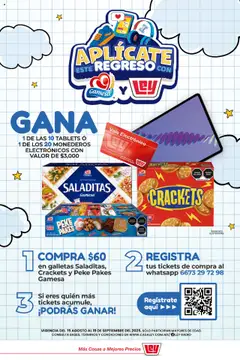 Vista previa de Casa Ley - Folleto Aplícate este Regreso con Gamesa, nuevo folleto de la tienda, válido en México a partir del 15.08.2025