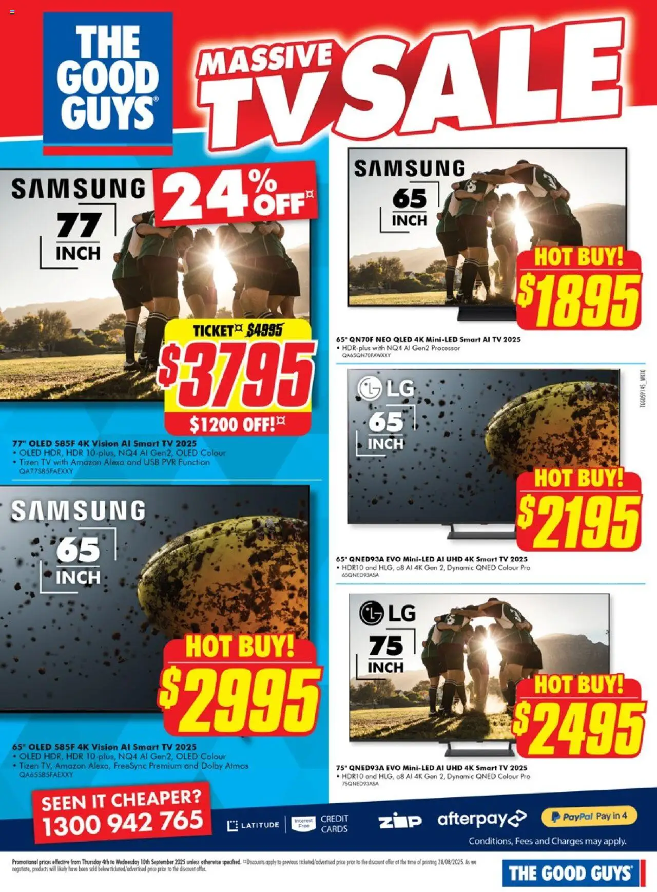The Good Guys catalogue - valid from 03.09.2025 | Page: 3 | Products: Tv, Usb, Smart tv