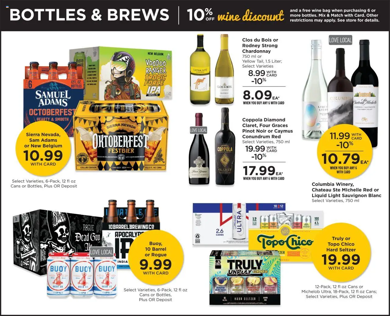 QFC Weekly Ad - OR - valid from 10.09.2025 | Page: 11 | Products: Wine, Beer, Bag