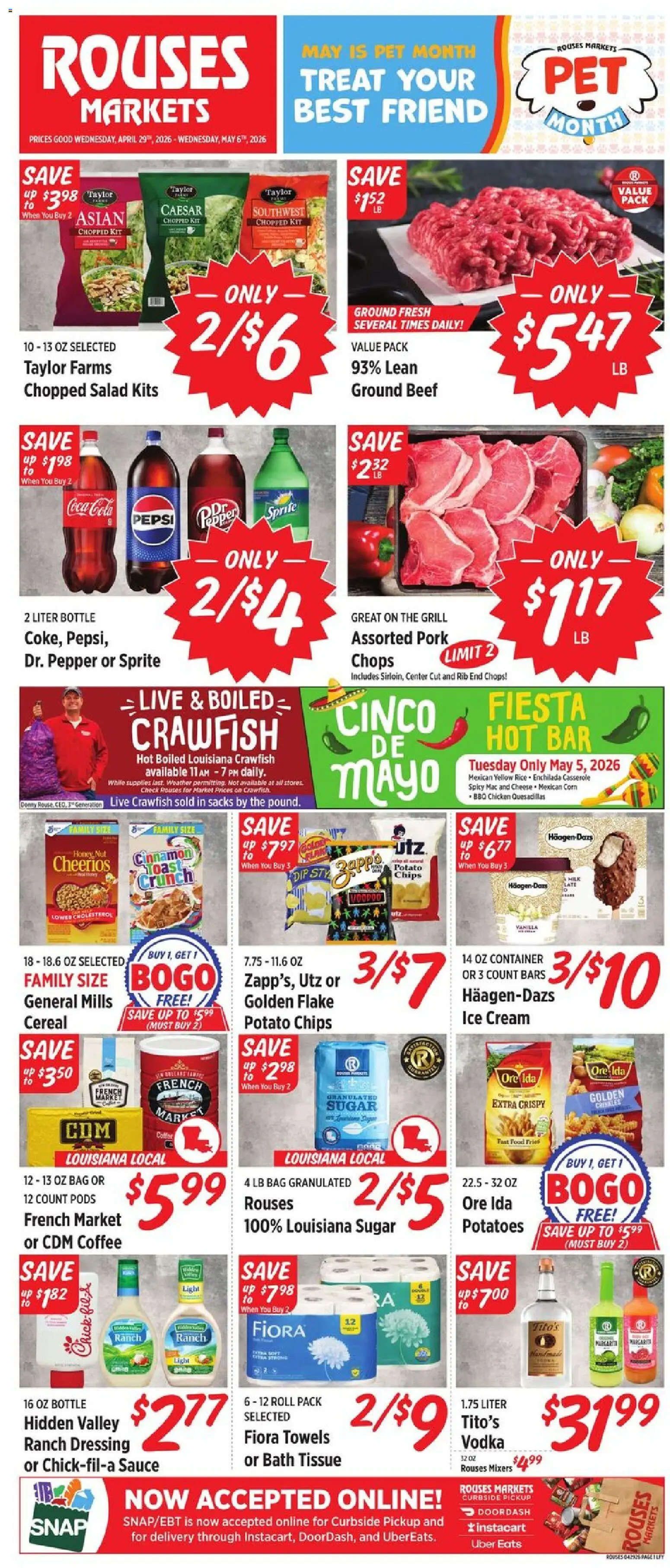 The new Rouses flyer is now online. See all May offers on your mobile and save! | United States