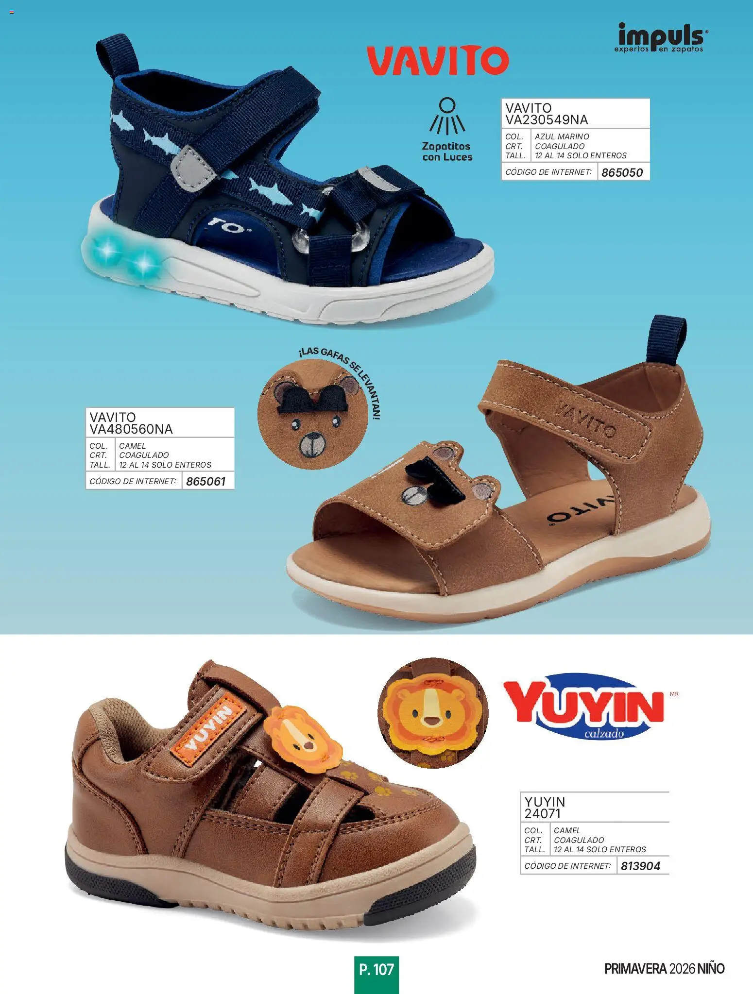 Nuevas ofertas de Impuls válidas en toda la República Mexicana desde el 01.01.2026. ¡Encuentra las mejores ofertas en Impuls catálogo Niño! | Página: 109 | Productos: Zapatos