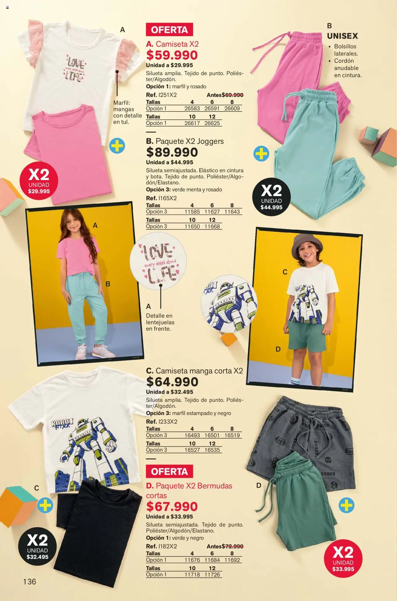 Leonisa revista - valida desde el 01.09.2025 | Página: 136 | Productos: Robot, Lentejuelas, Camiseta, Bermudas