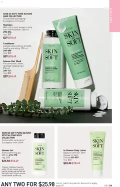 Preview of Avon Brochure Campaign from shop Avon valid from 12.03.2026 | Page: 29 | Products: Conditioner, Body lotion, Shower, Oil