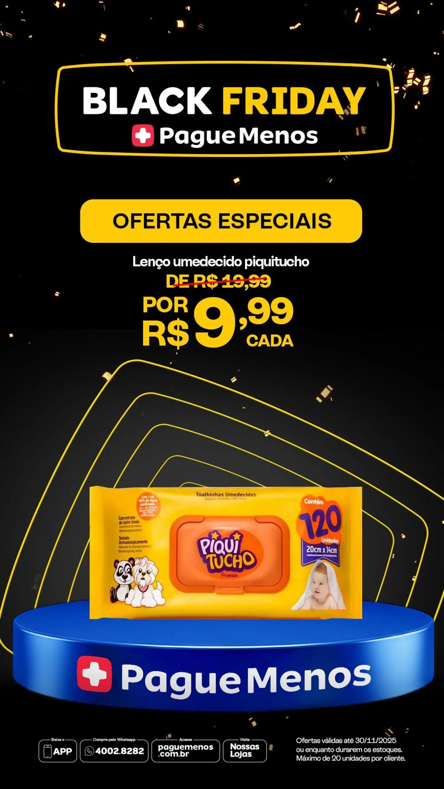 Pague Menos Folheto - válido de 03.11.2025 | Página: 4 | Produtos: Lenço, Lenço umedecido
