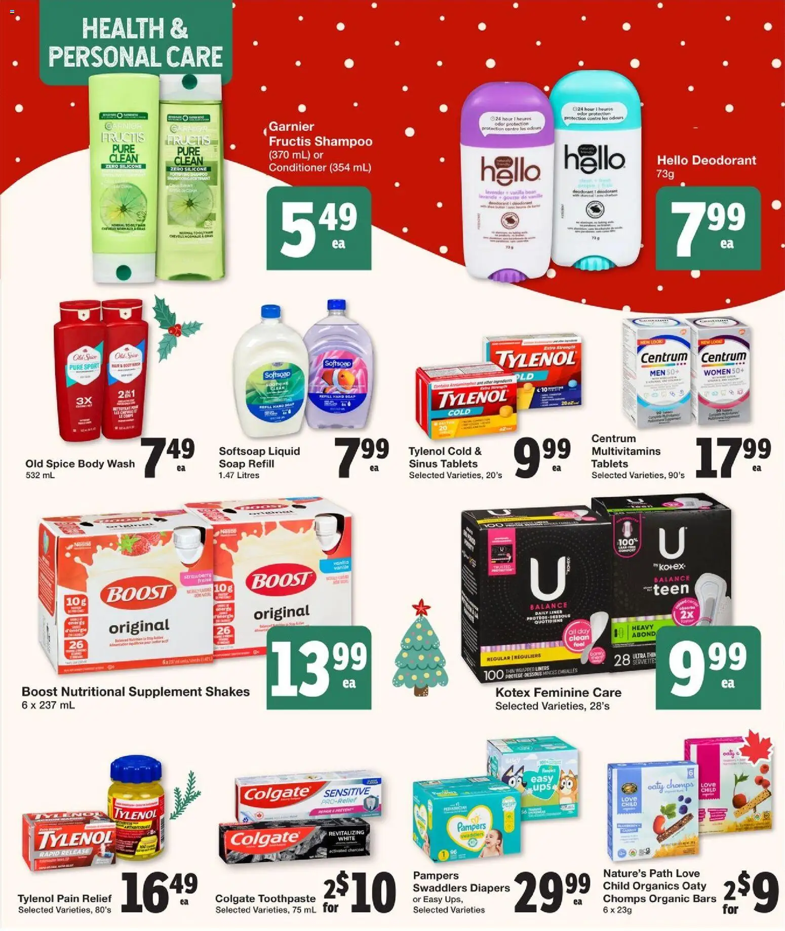 Quality Foods flyer valid from 27.11.2025 | Page: 12 | Products: Conditioner, Soap, Body wash, Toothpaste
