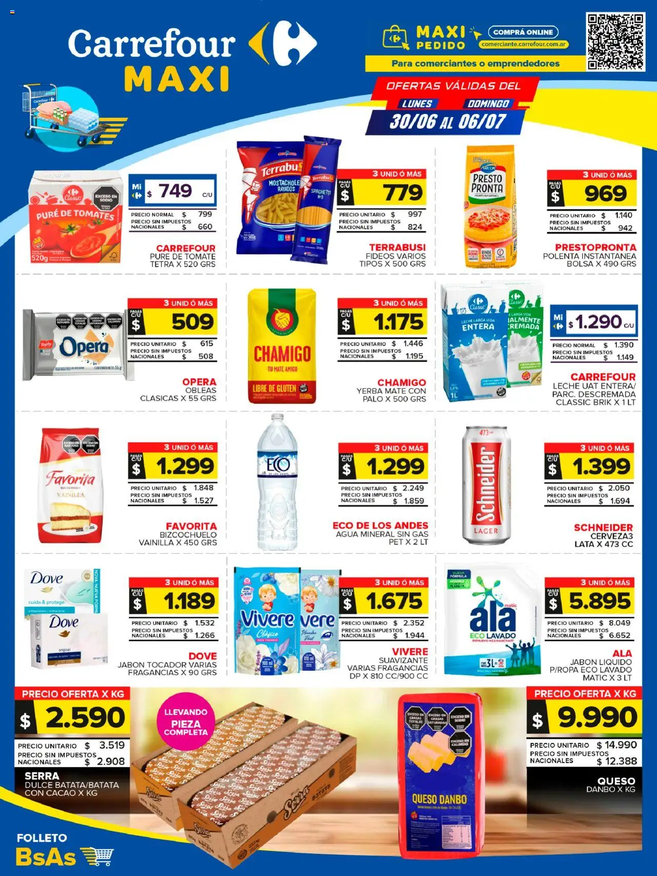 Carrefour Maxi catálogo │ válido desde el 30.06.2025 | Página: 1 | Productos: Mate, Queso, Tomates, Cacao