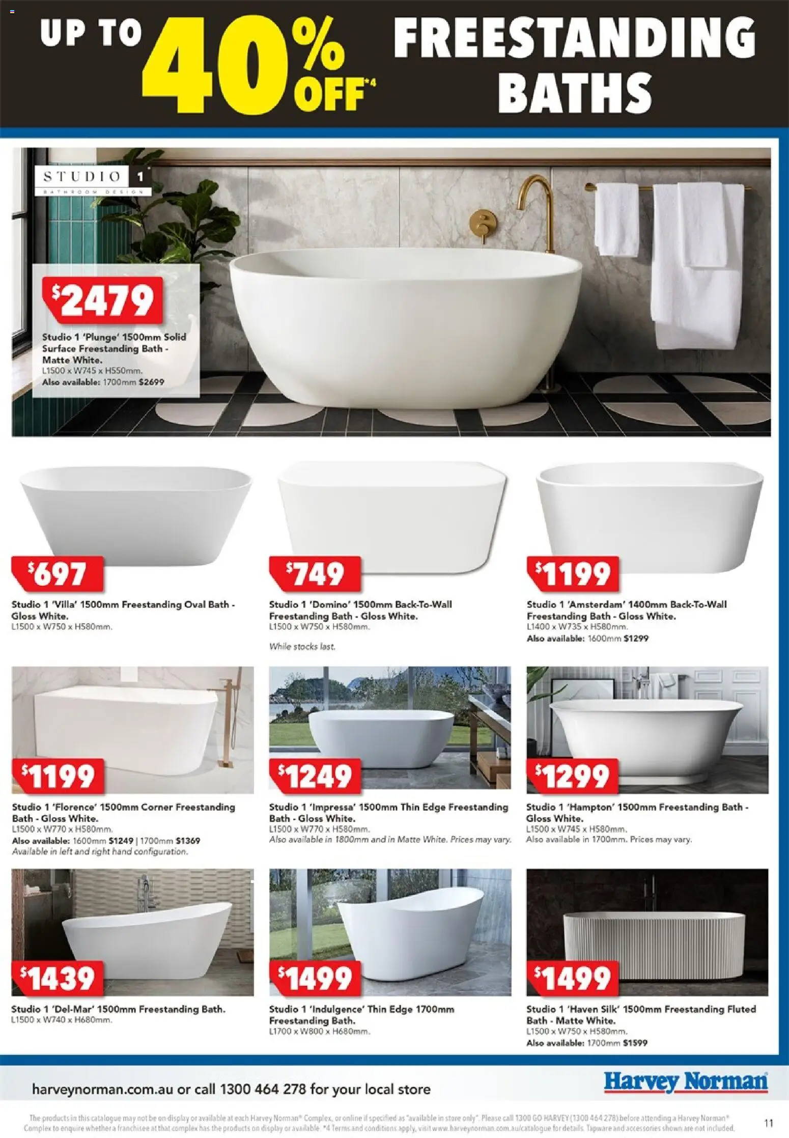 Harvey Norman catalogue - valid from 25.12.2025 | Page: 11 | Products: Bath, Accessories, Bathroom