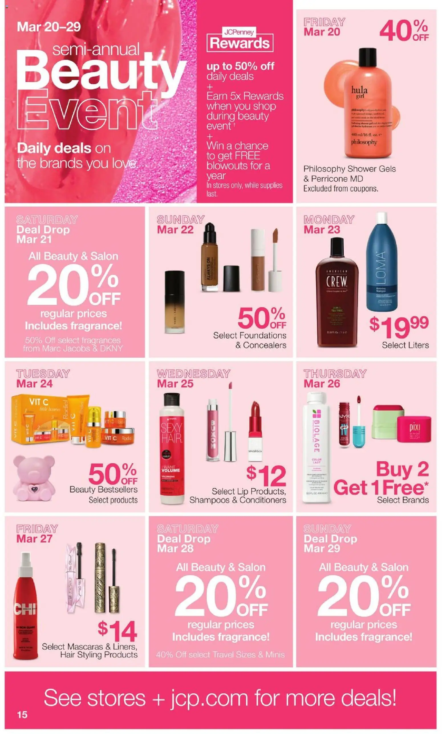JCPenney Spring Fashion - valid from 16.03.2026 | Page: 15 | Products: Shower, Fragrance, Iron
