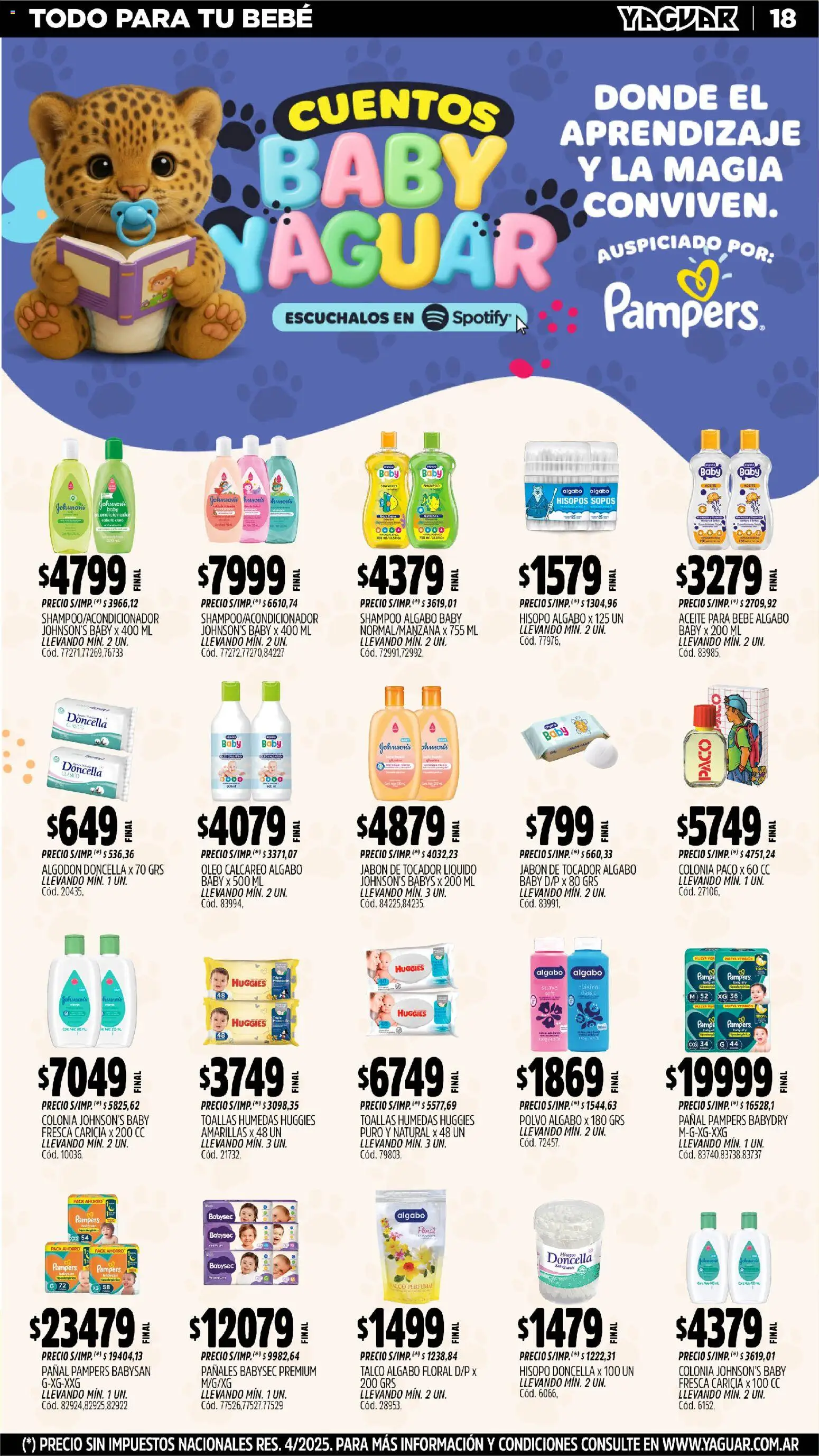 Yaguar catálogo │ válido desde el 17.11.2025 | Página: 19 | Productos: Polvo, Acondicionador, Jabón, Pañales