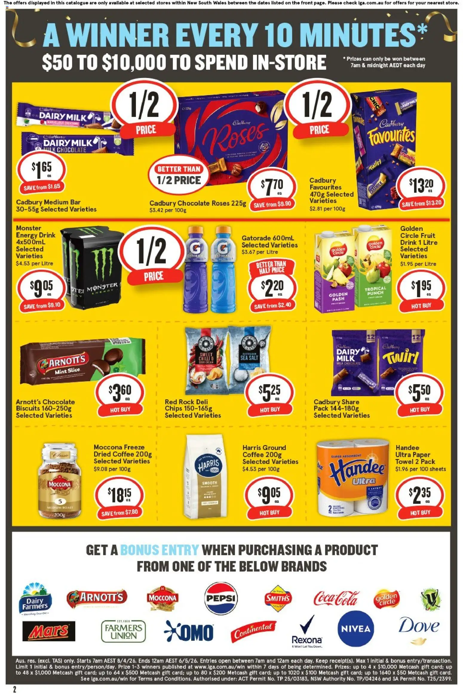 IGA catalogue - valid from 15.04.2026 | Page: 2 | Products: Toilet, Mouthwash, Dog food, Baby food