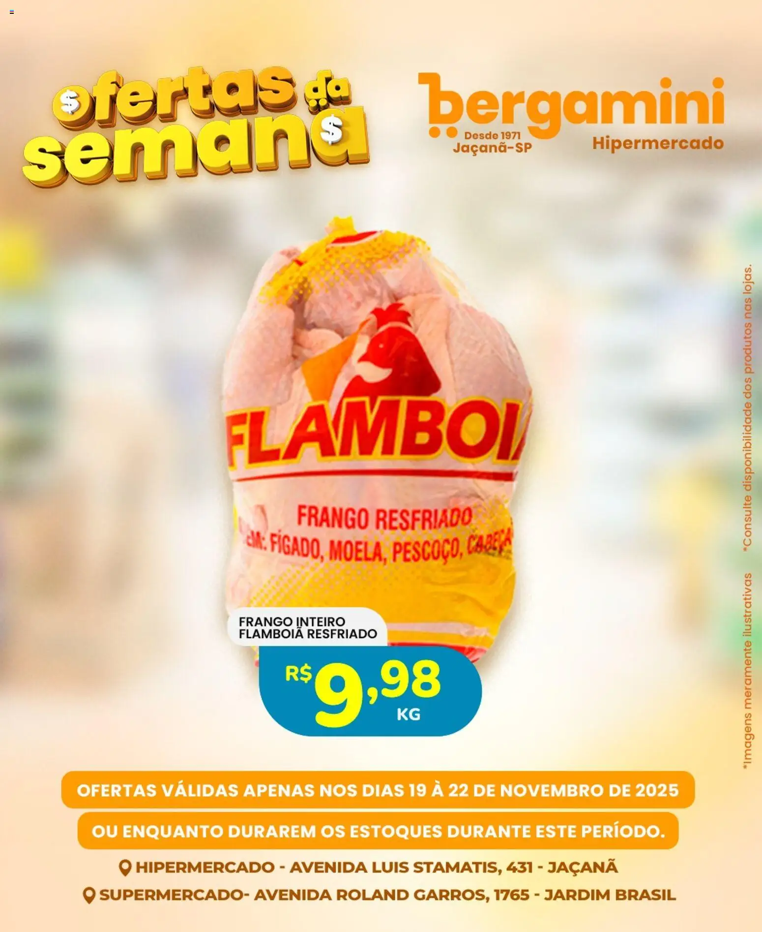 Supermercado Bergamini Folheto - válido de 19.11.2025 | Página: 6 | Produtos: Frango