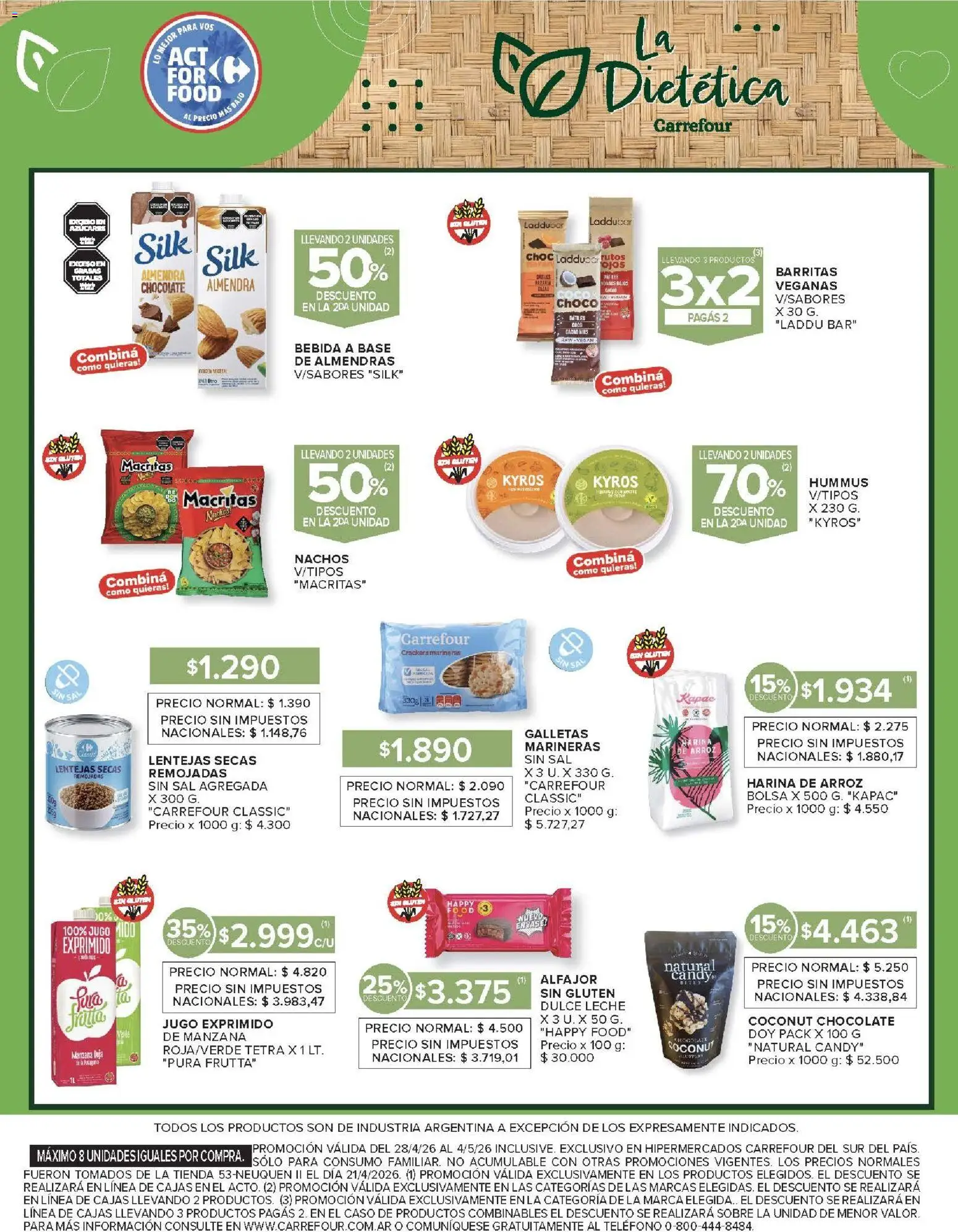 Carrefour ofertas │ válido desde el 28.04.2026 | Página: 13 | Productos: Caso, Sobre, Lentejas, Almendra