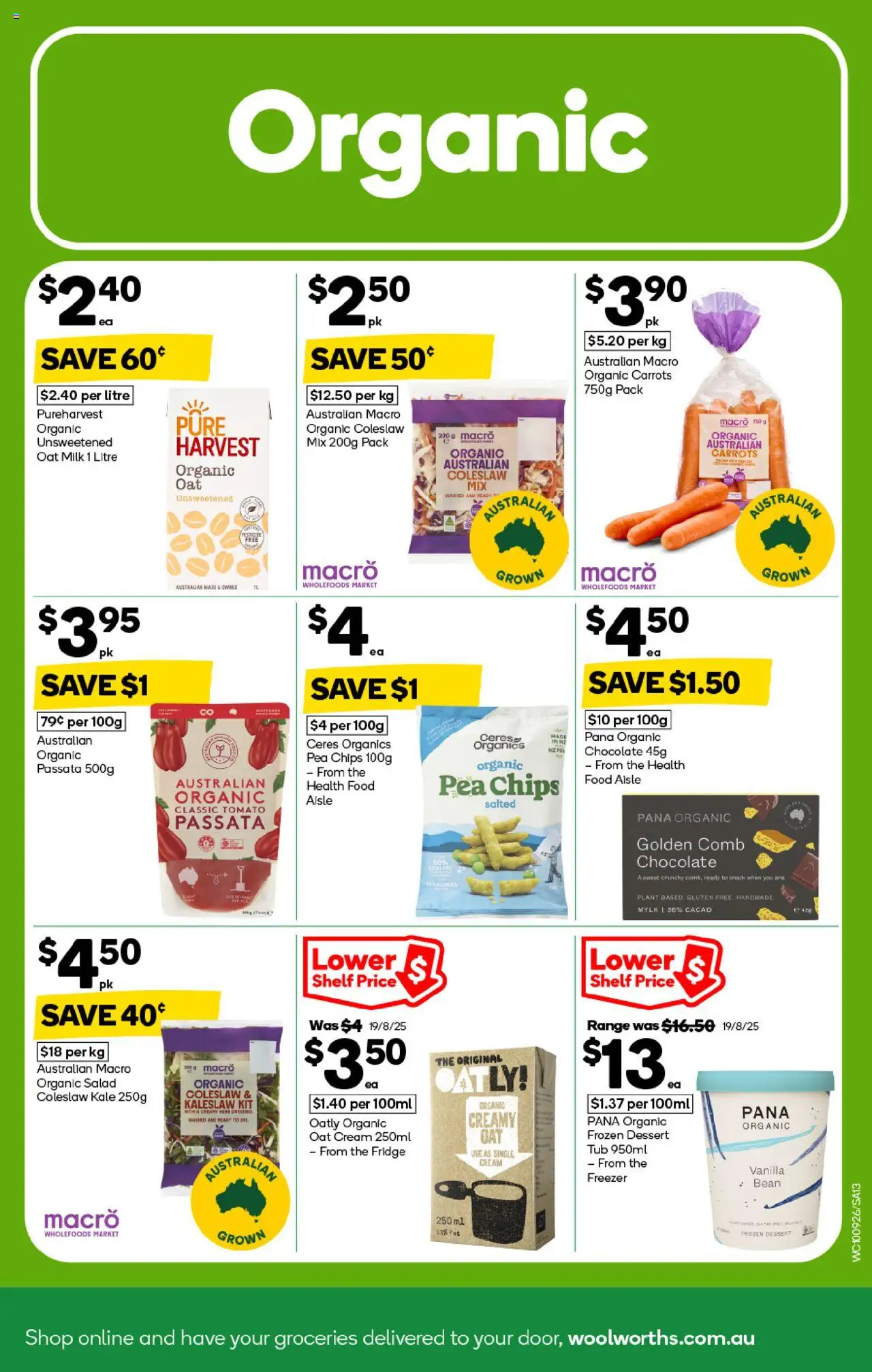 Woolworths catalogue - valid from 10.09.2025 | Page: 13 | Products: Shelf, Chocolate, Kale, Freezer