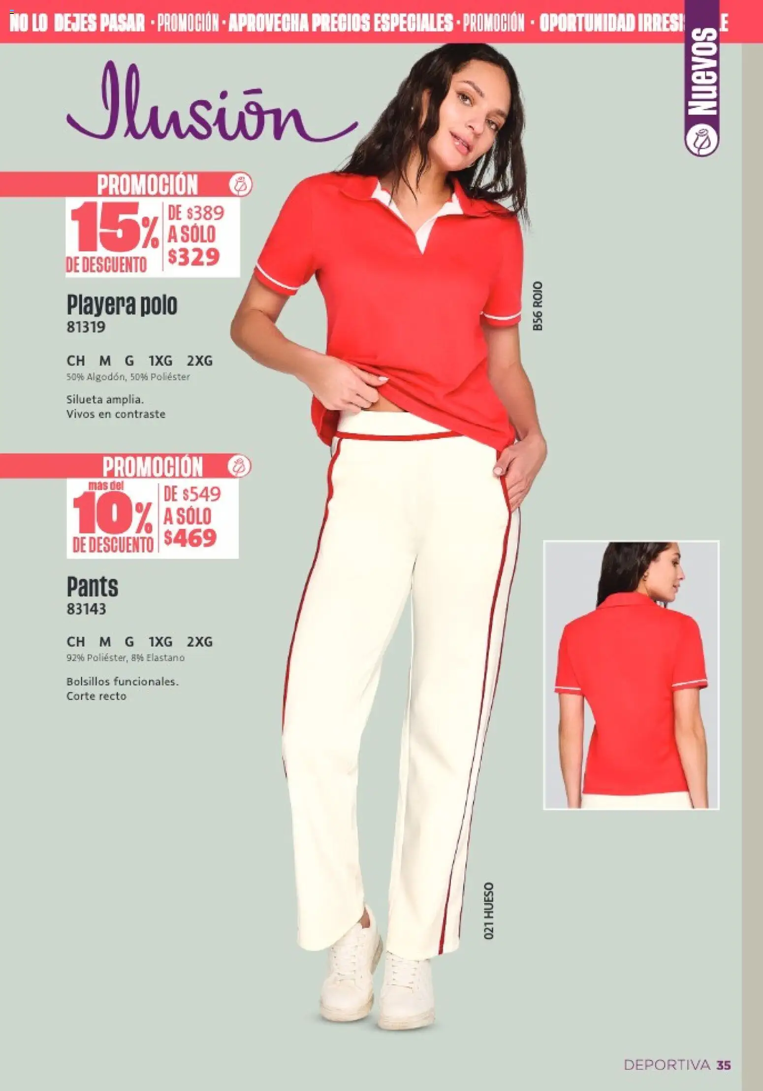 Nuevas ofertas de Ilusión válidas en toda la República Mexicana desde el 01.02.2026. ¡Encuentra las mejores ofertas en Ilusión catálogo Primavera! | Página: 37 | Productos: Playera, Pants