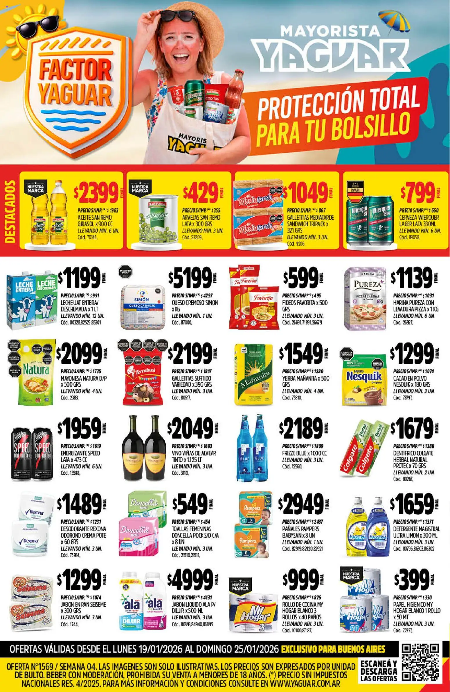 Yaguar catálogo │ válido desde el 19.01.2026 | Página: 1 | Productos: Aceite, Polvo, Detergente, Limón