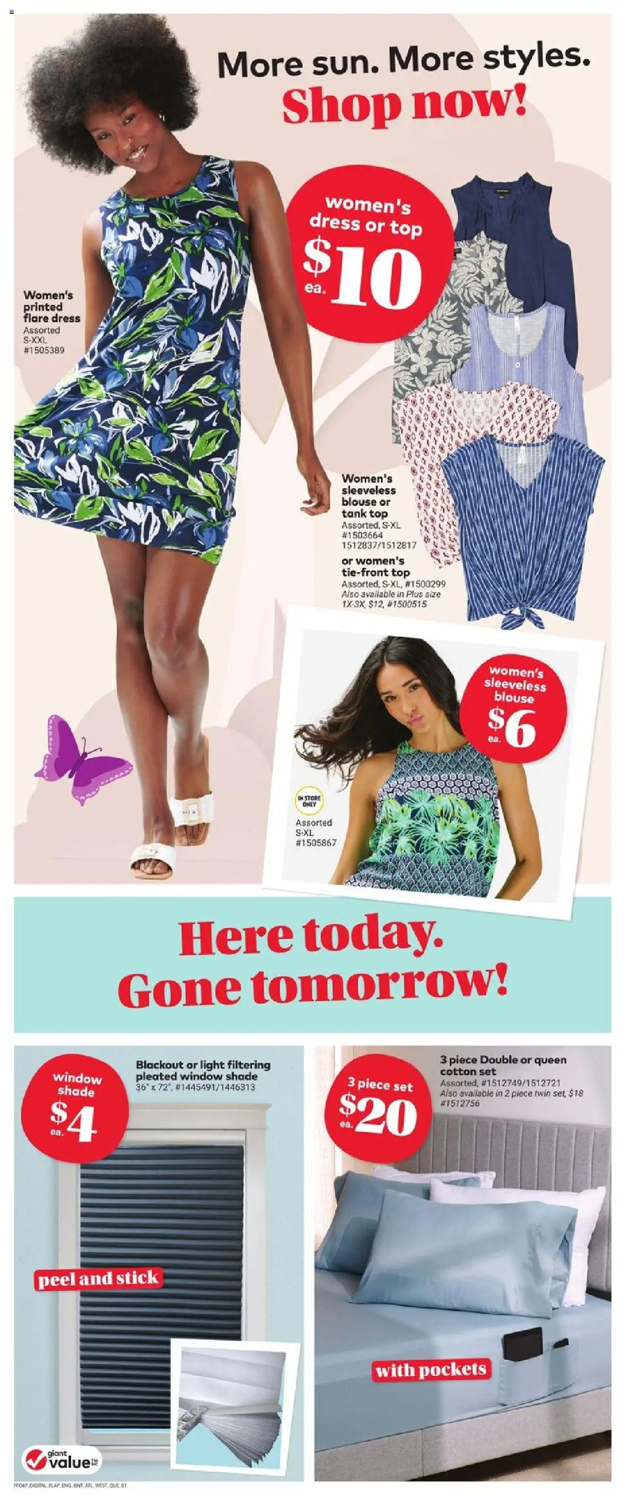 Giant Tiger flyer valid from 25.06.2025 | Page: 4 | Products: Dress, Tank top, Blouse