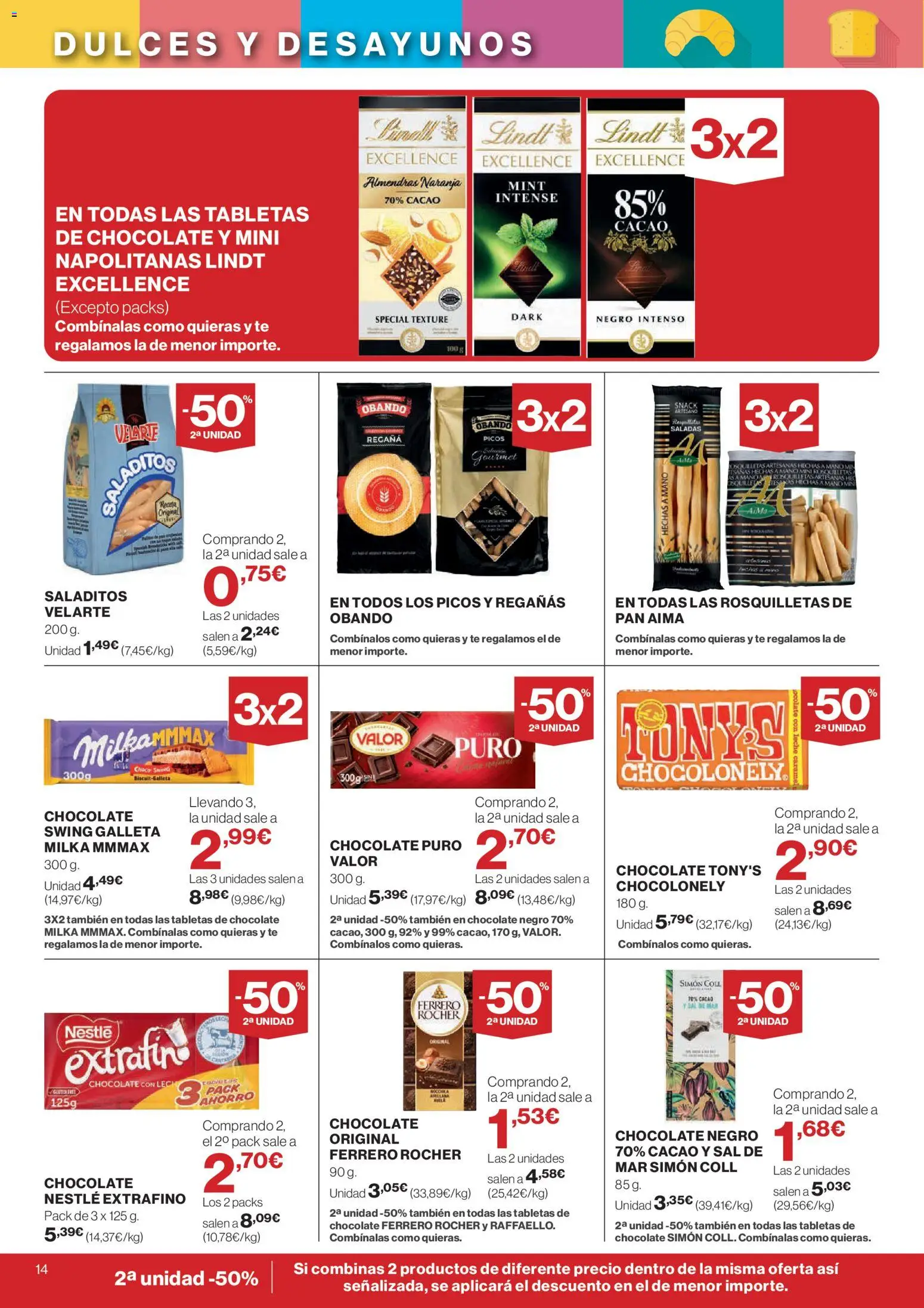 Nuevas ofertas de El Corte Inglés válidas en toda la República Mexicana desde el 29.01.2026. ¡Encuentra las mejores ofertas en El Corte Inglés catálogo! | Página: 14 | Productos: Almendras, Leche, Chocolate, Cacao