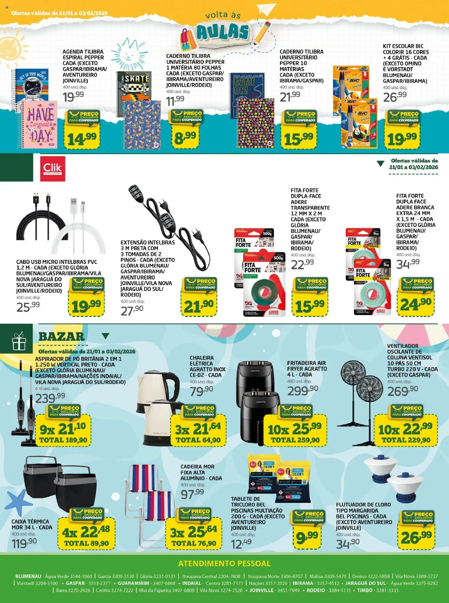 Cooper Folheto - válido de 21.01.2026 | Página: 16 | Produtos: Chaleira, Ventilador, Cloro, Caixa