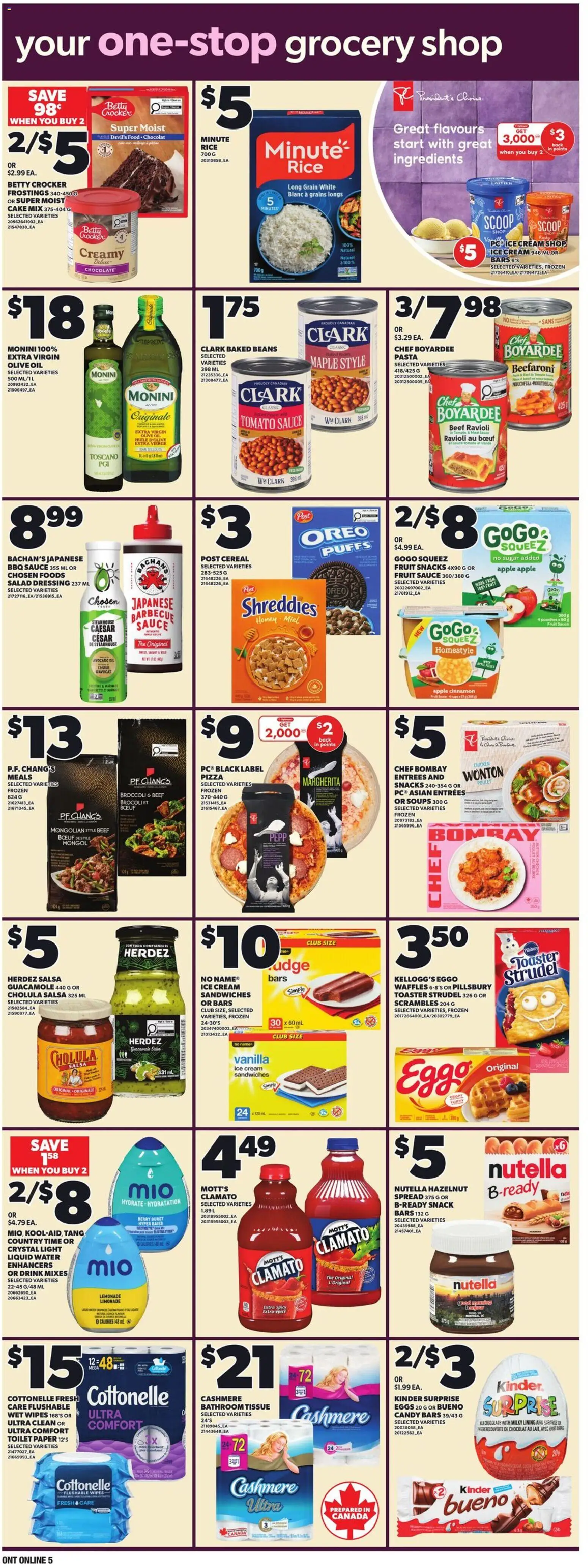 Loblaws flyer valid from 23.04.2026 | Page: 14 | Products: Rice, Cream, Milk, Eggs