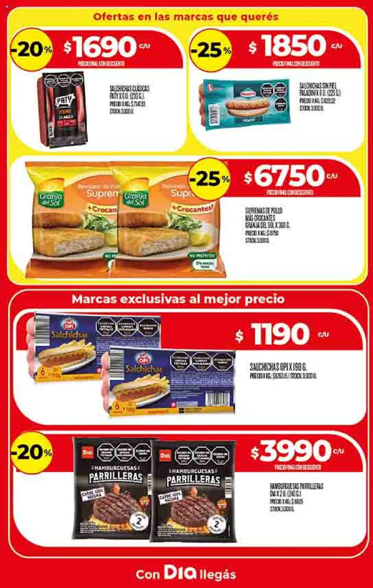 Supermercado DIA Ofertas │ válido desde el 27.08.2025 | Página: 9 | Productos: Pollo, Salchicha