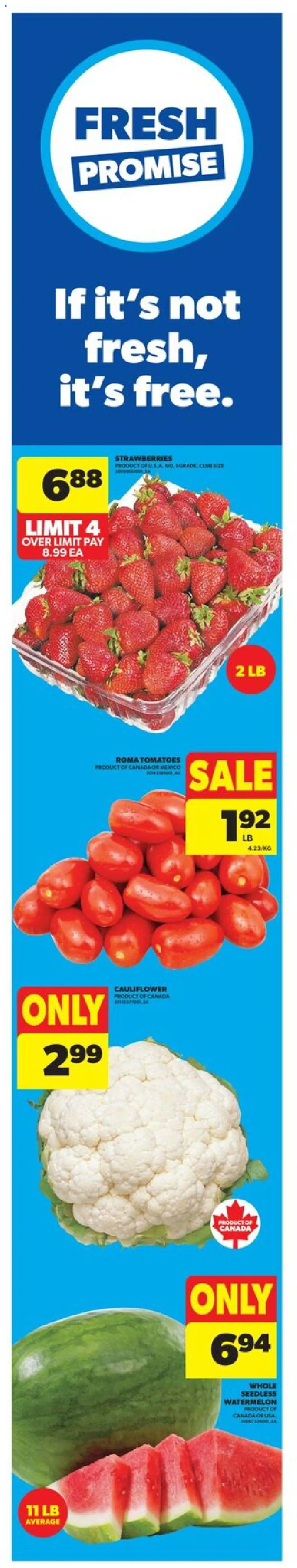 Real Canadian Superstore flyer valid from 14.08.2025 | Page: 1 | Products: Strawberries