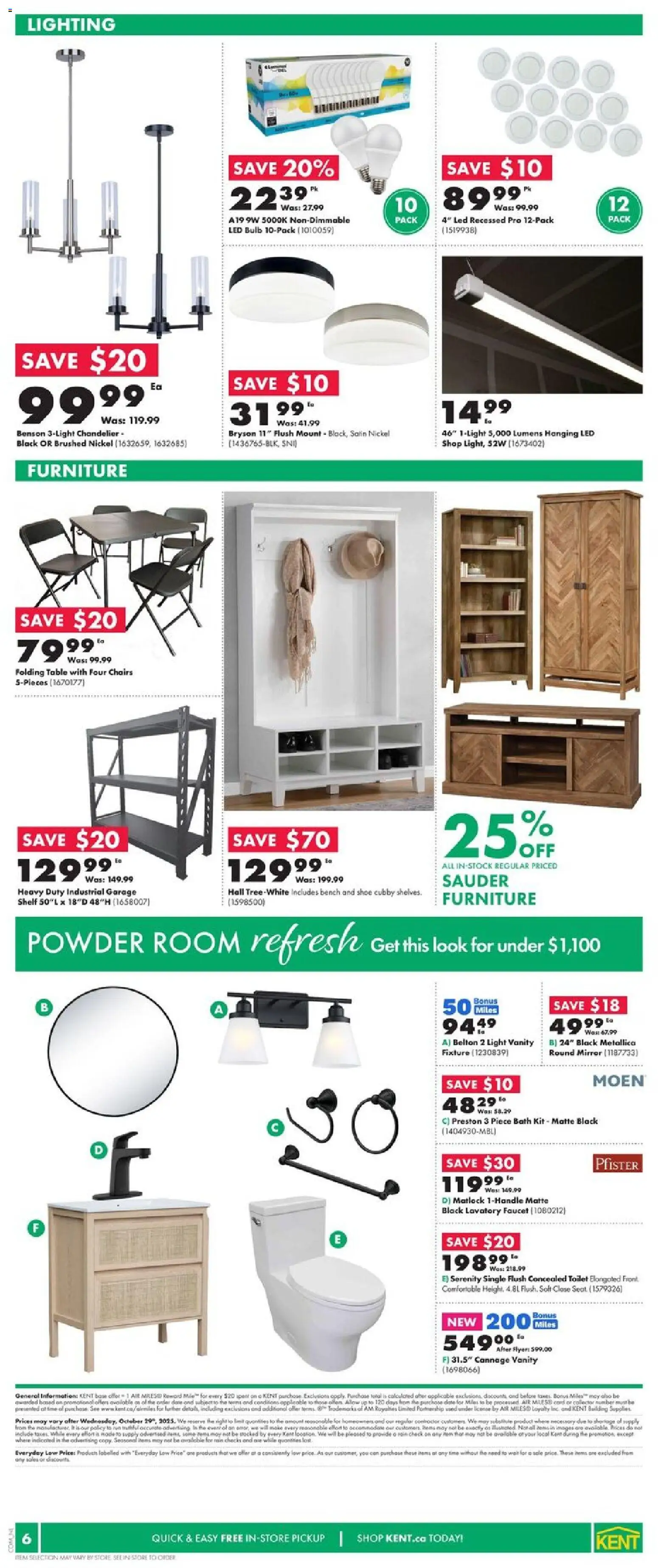 Kent flyer valid from 23.10.2025 | Page: 7 | Products: Powder, Table, Bath, Mirror