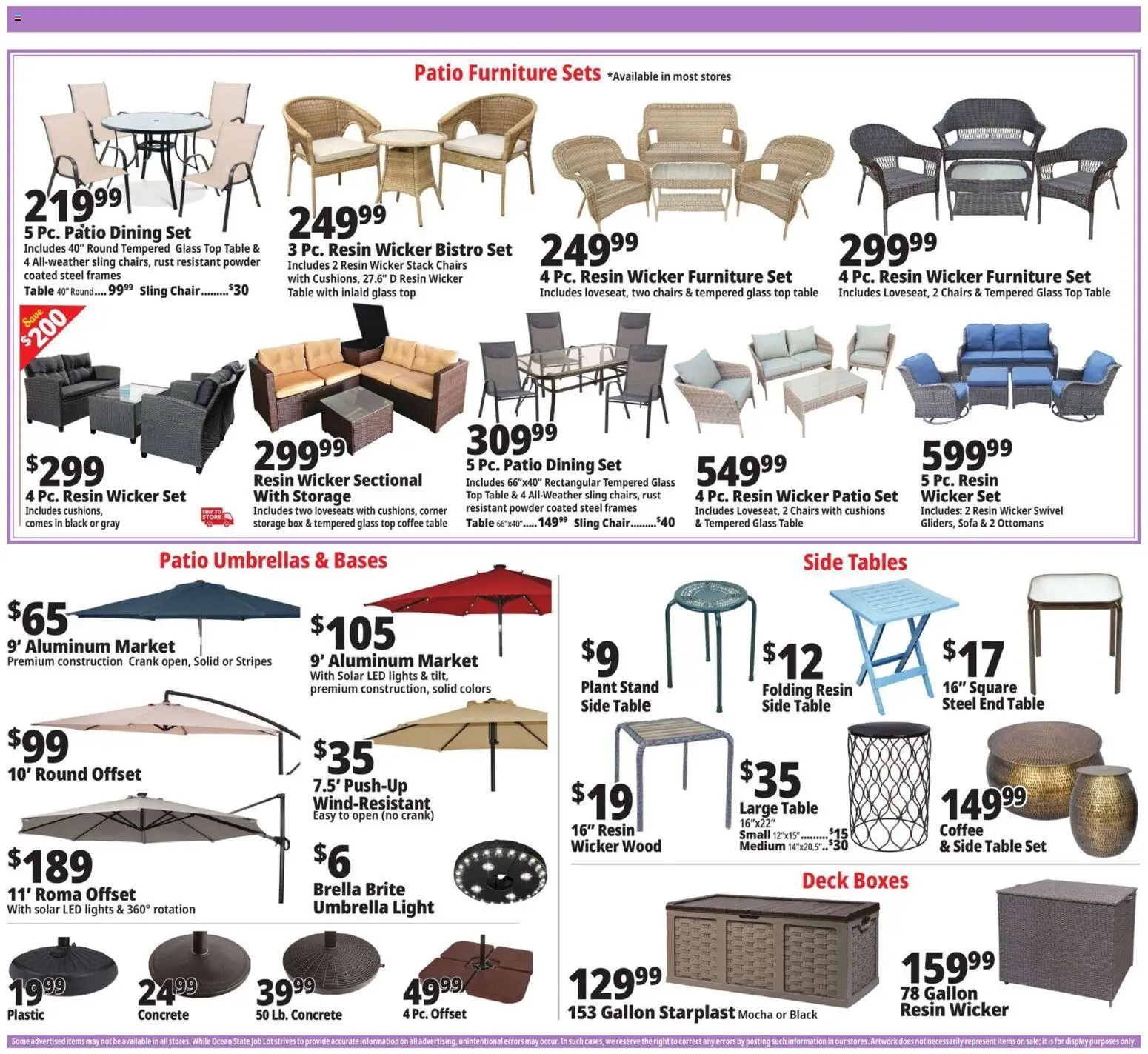 Ocean State Job Lot Weekly Ad - valid from 09.04.2026 | Page: 7 | Products: Coffee table, Table, Box, Coffee