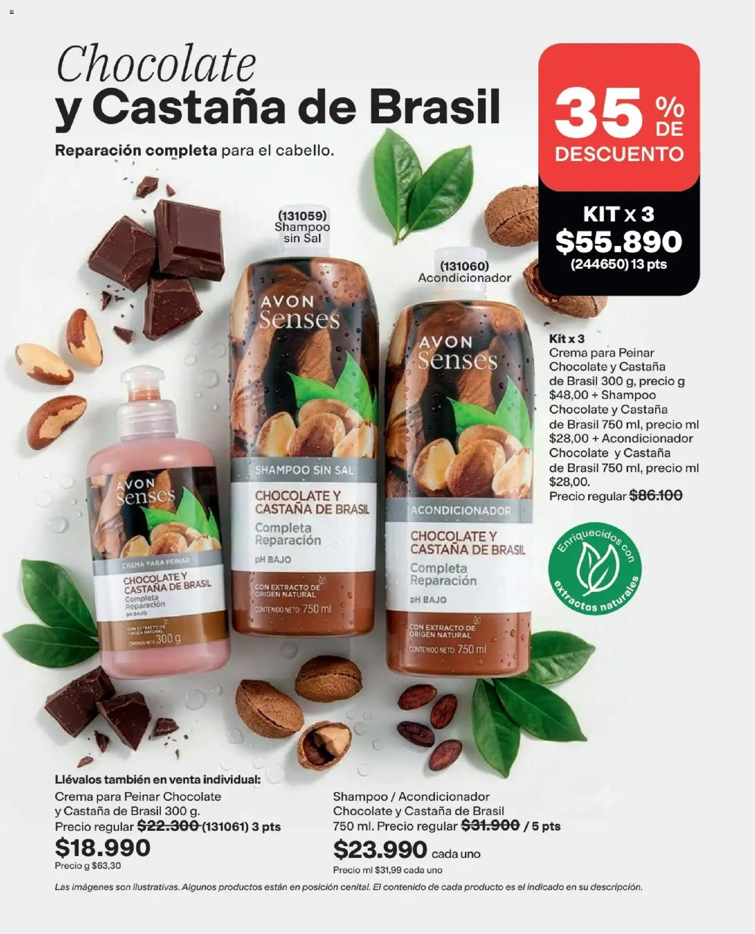 Avon revista - valida desde el 01.05.2026 | Página: 189 | Productos: Crema, Sal, Acondicionador, Chocolate