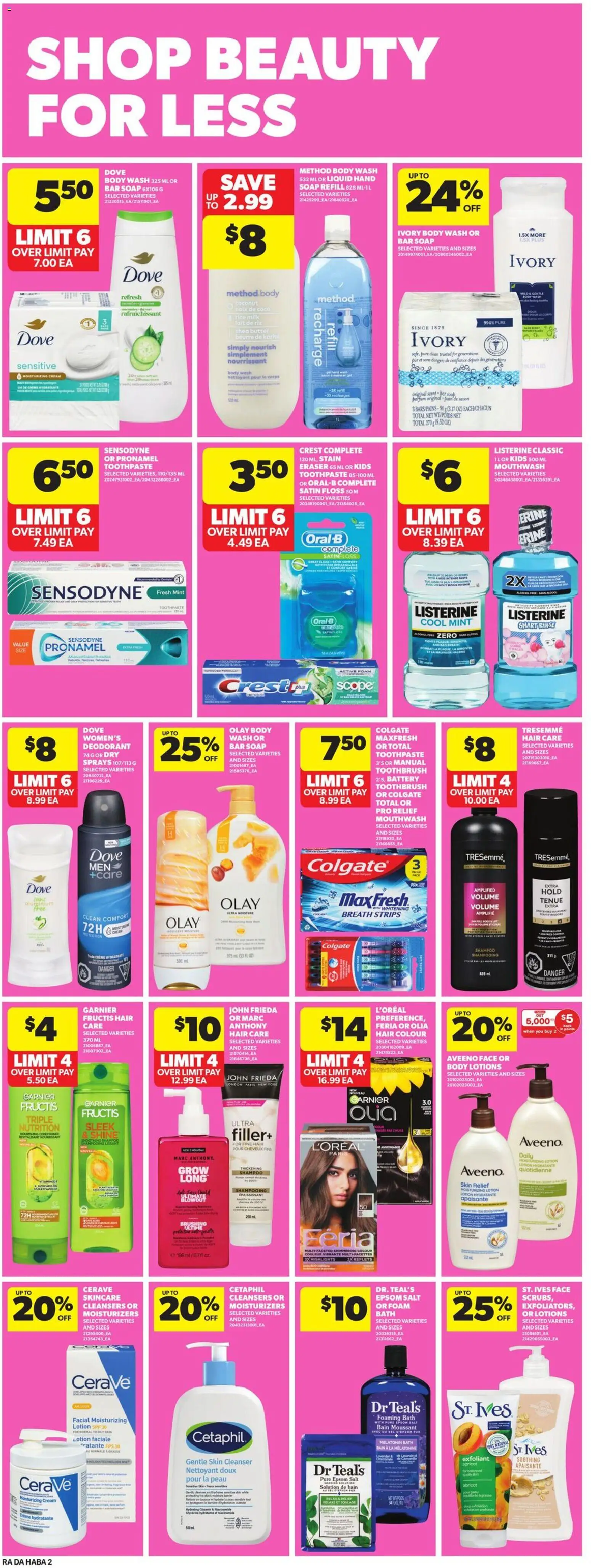 Atlantic Superstore flyer valid from 18.12.2025 | Page: 21 | Products: Shampoo, Soap, Deodorant, Bath
