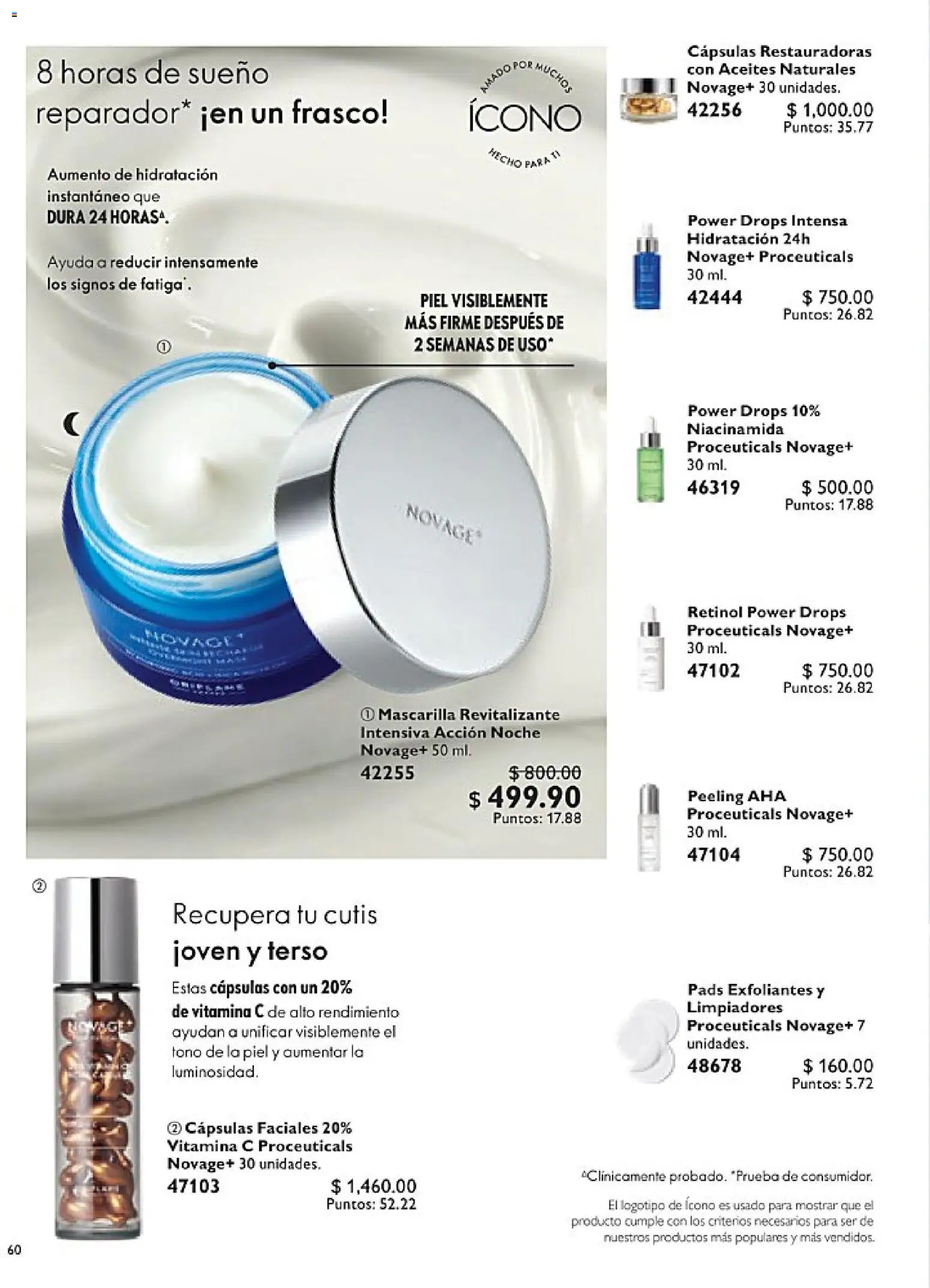 Nuevas ofertas de Oriflame válidas en toda la República Mexicana desde el 14.02.2026. ¡Encuentra las mejores ofertas en Oriflame campaña 3 2026! | Página: 60 | Productos: Frasco, Mascarilla, Peeling