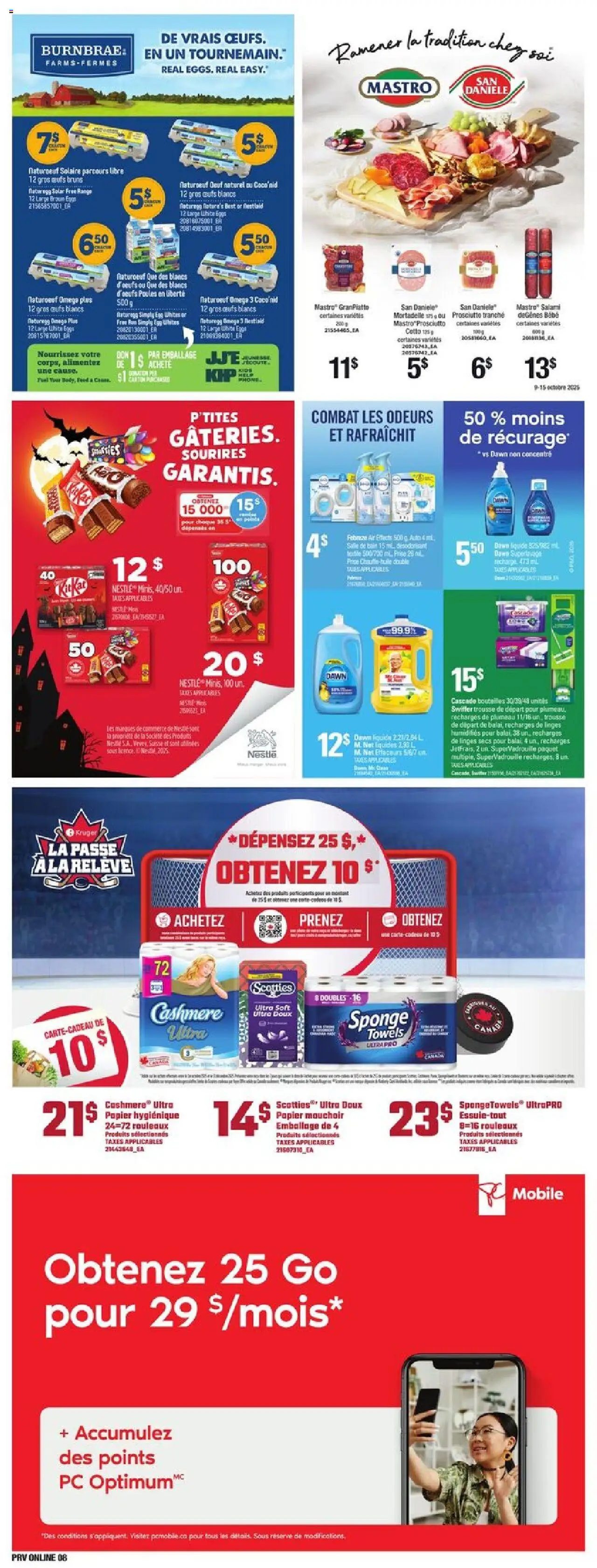 Provigo flyer valid from 23.10.2025 | Page: 10 | Products: Phone, PC, Sponge, Eggs