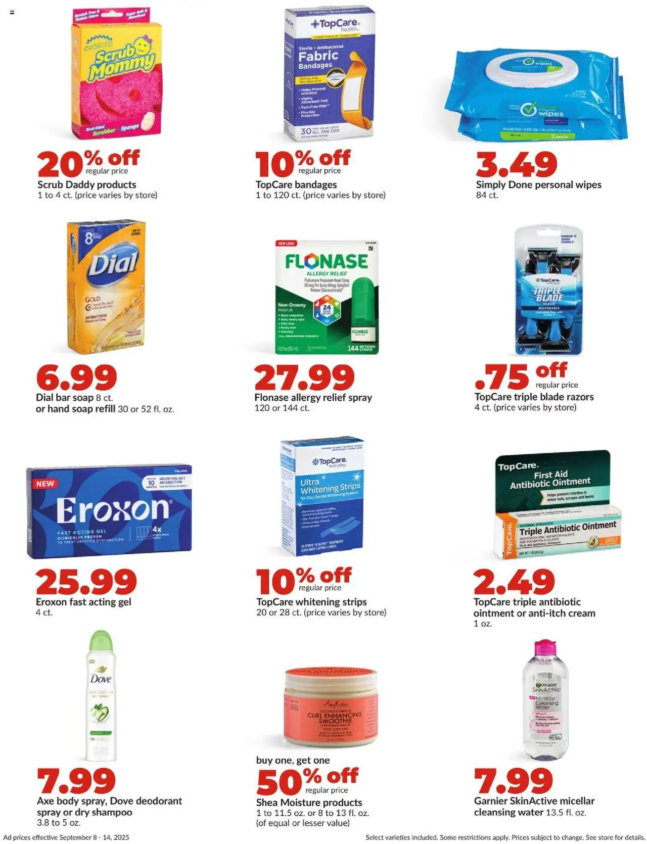 HyVee Weekly Ad - valid from 08.09.2025 | Page: 30 | Products: Axe, Soap, Deodorant, Water