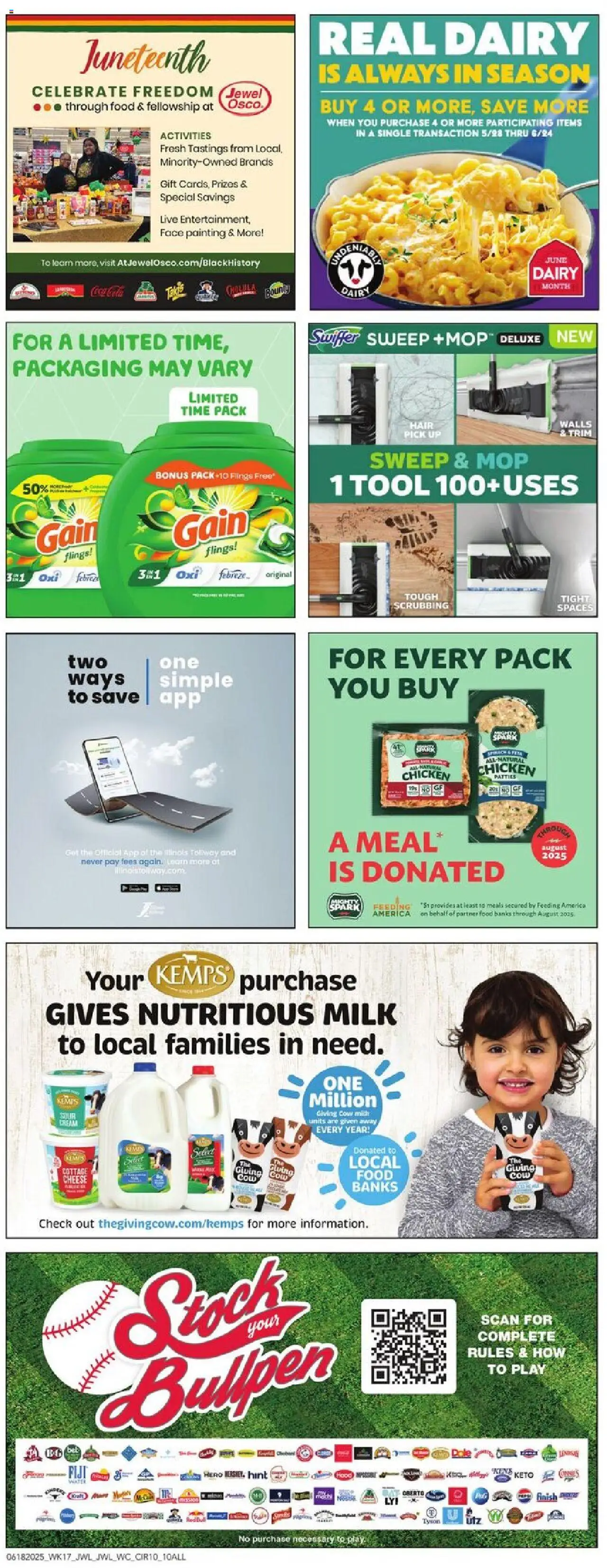 Jewel Osco Weekly Ad - IN - valid from 18.06.2025 | Page: 10 | Products: Trim, Milk, Cheese, Cream