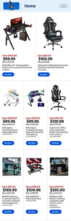 Preview of Walmart - Extended Aisle from shop Walmart valid from 18.12.2025 | Page: 7 | Products: Computer, Chair