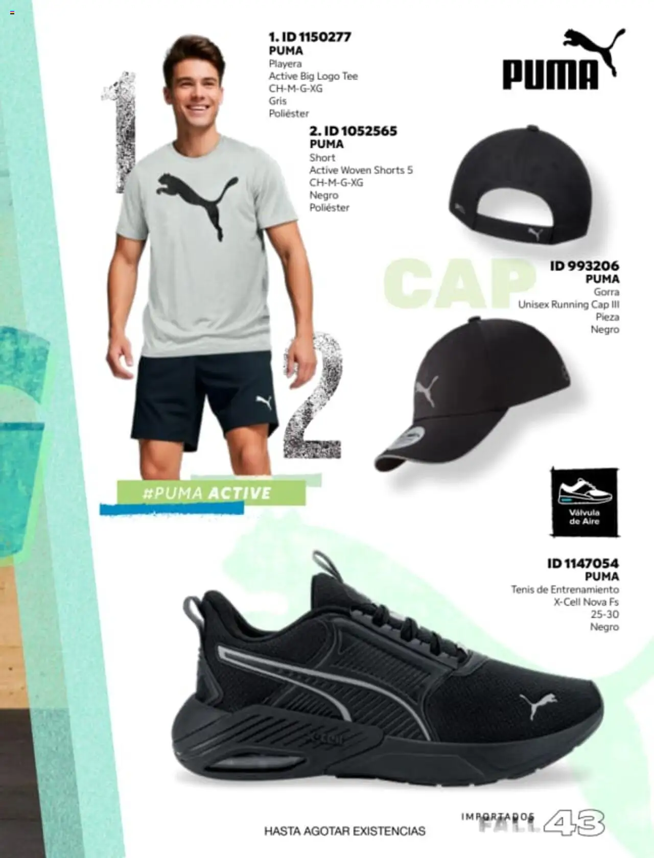 Nuevas ofertas de Price Shoes válidas en toda la República Mexicana desde el 18.08.2025. ¡Encuentra las mejores ofertas en Price Shoes - Catálogo Fall Importados! | Página: 43 | Productos: Tenis, Gorra, Válvula, Short